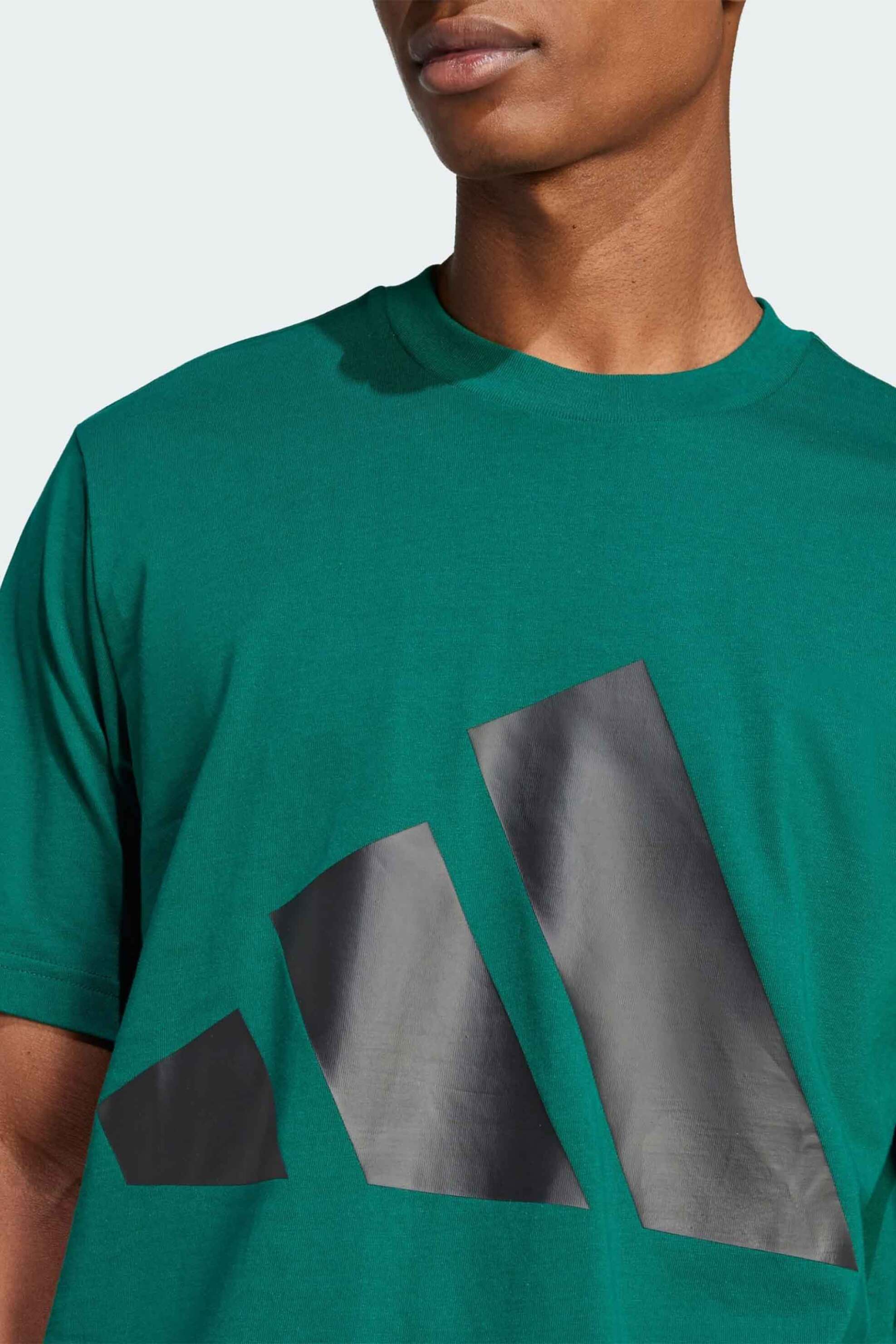 Adidas ανδρικό T-shirt Standard Fit "Essentials Big Logo" - JE8932 Πράσινο φωτογραφία