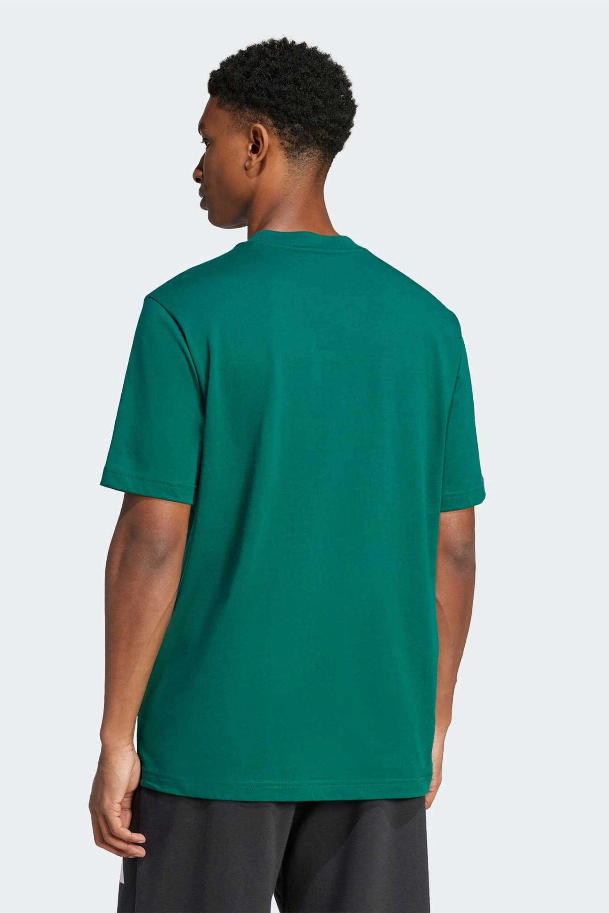 Adidas ανδρικό T-shirt Standard Fit "Essentials Big Logo" - JE8932 Πράσινο φωτογραφία