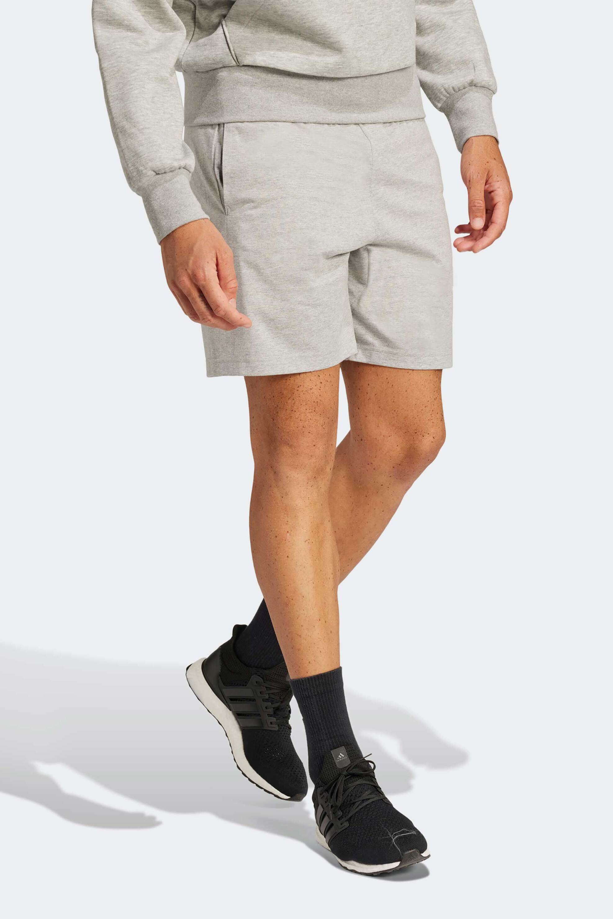 Adidas ανδρικό σορτς Regular Fit "Essentials Big Logo" - IS6908 Γκρι φωτογραφία