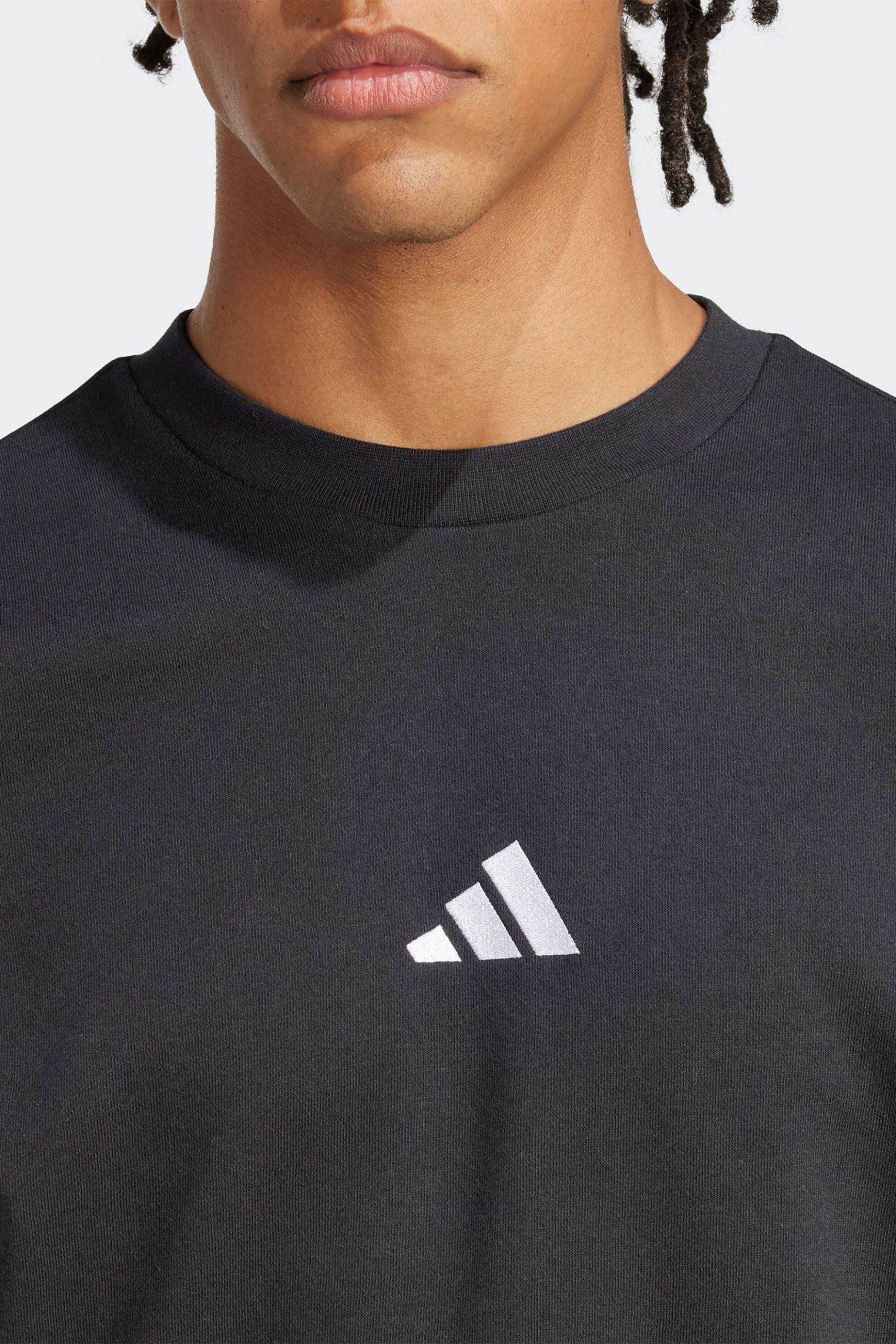 Adidas ανδρική μπλούζα φούτερ Standard Fit "Essentials Feelcozy" - JE3837 Μαύρο φωτογραφία