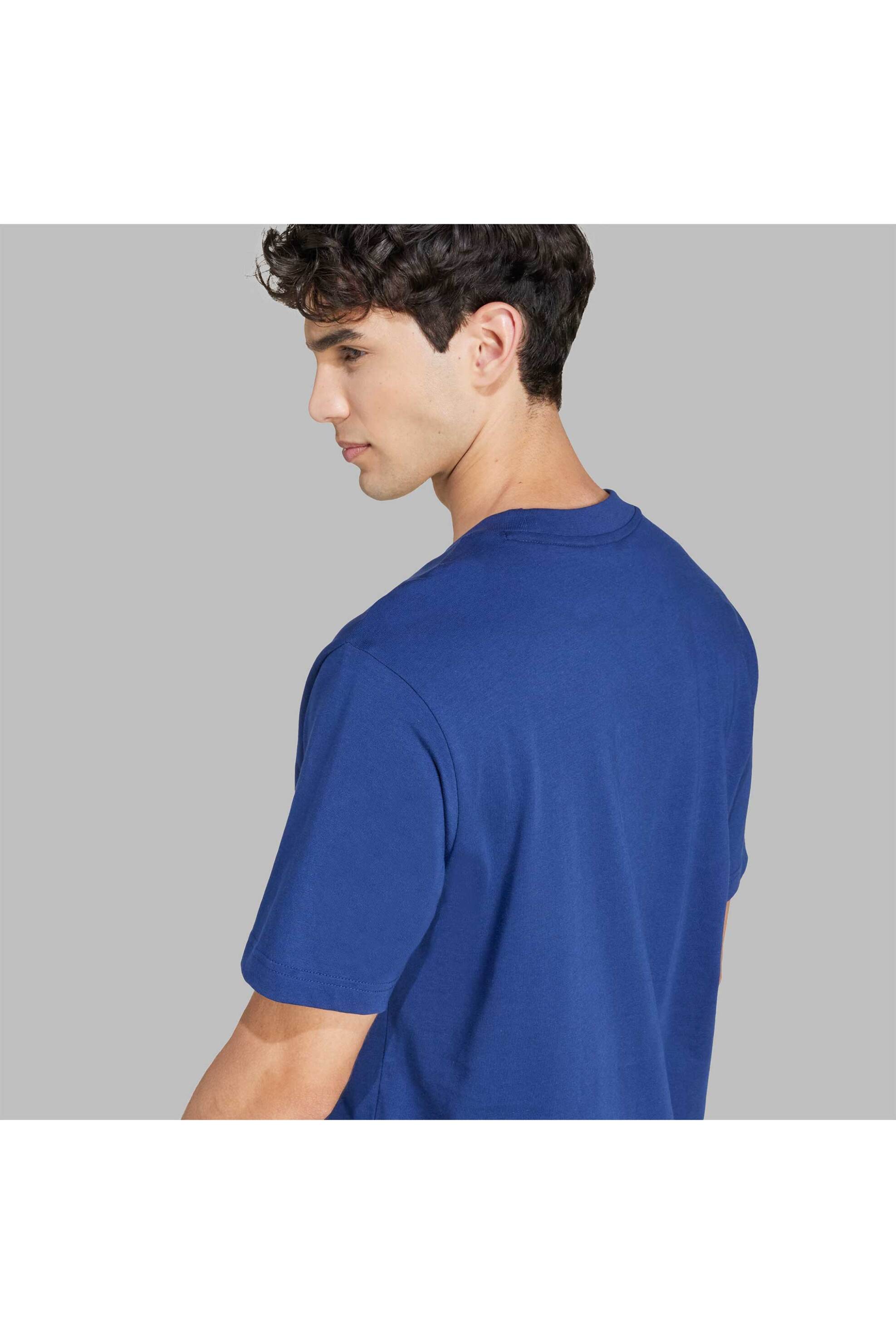 Adidas Ανδρικό T-Shirt Regular Fit Essentials Small Logo - Jf1093 Μπλε