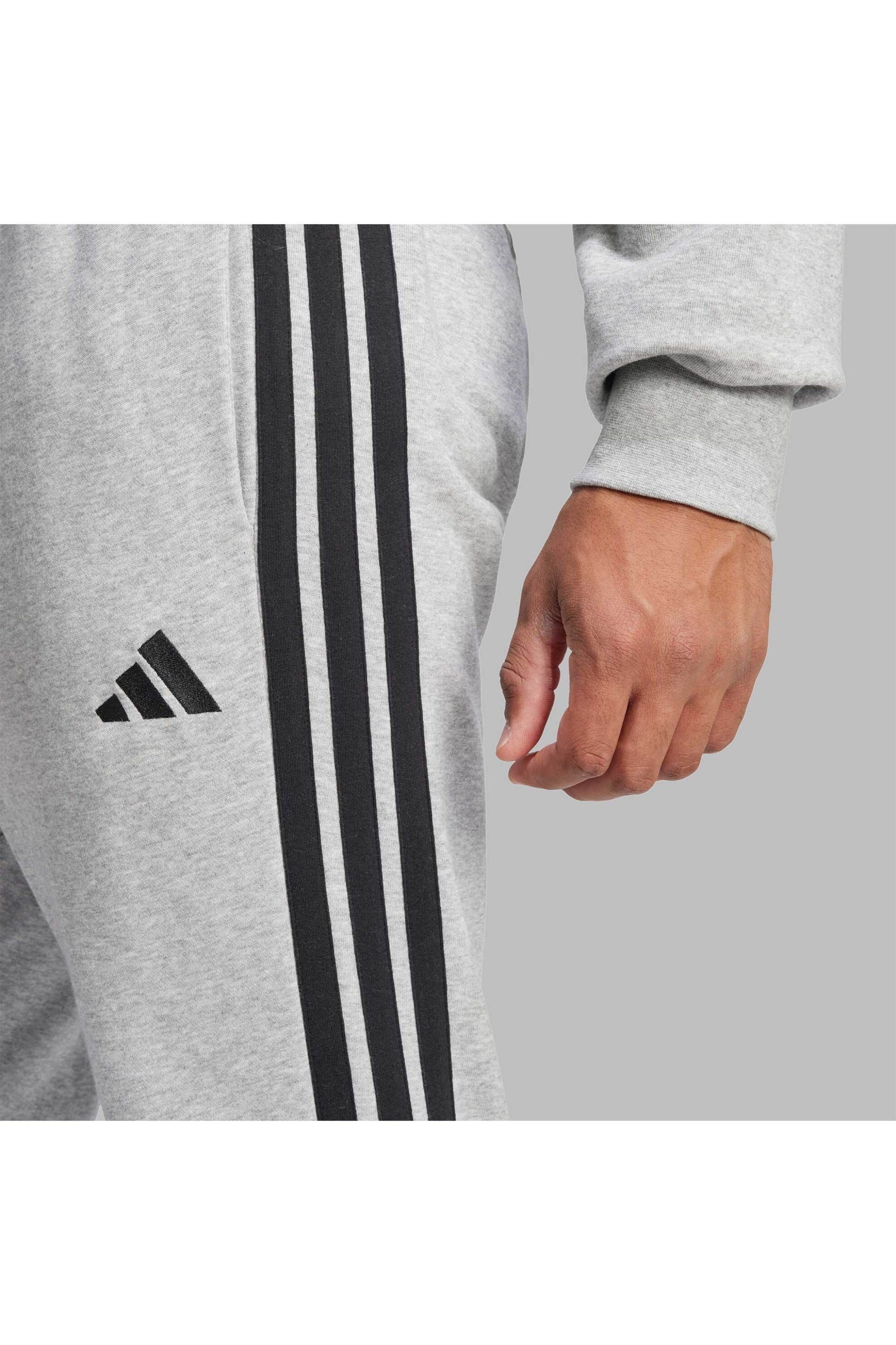 Adidas ανδρικό παντελόνι φόρμας Regular Fit "Essential 3-Stripes" - JE6346 Γκρι φωτογραφία