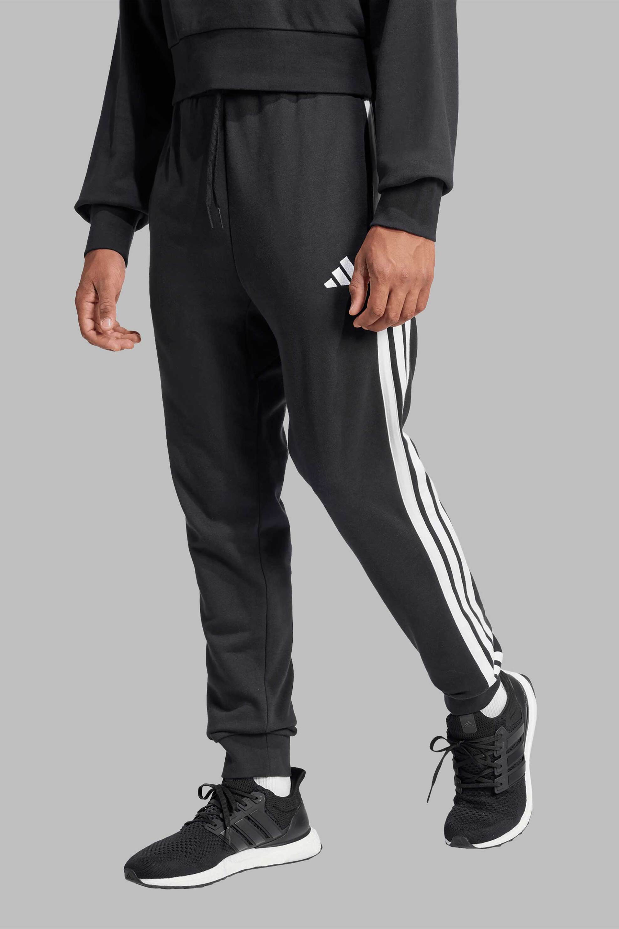 ADIDAS Adidas ανδρικό παντελόνι φόρμας Regular Fit "Essential 3-Stripes" - JD1881 Μαύρο
