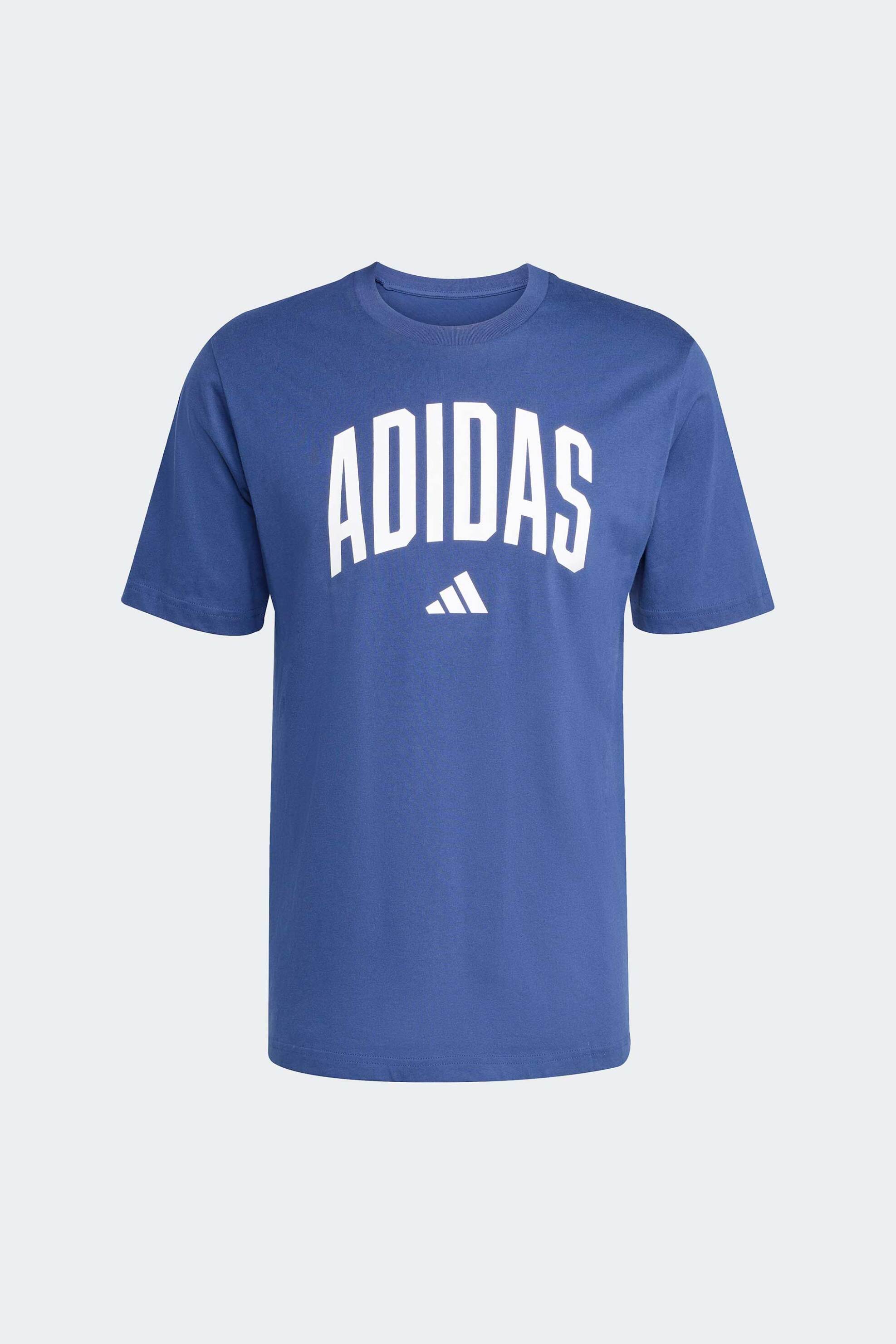 Adidas Ανδρικό T-Shirt Regular Fit Collegiate - Jm6417 Μπλε