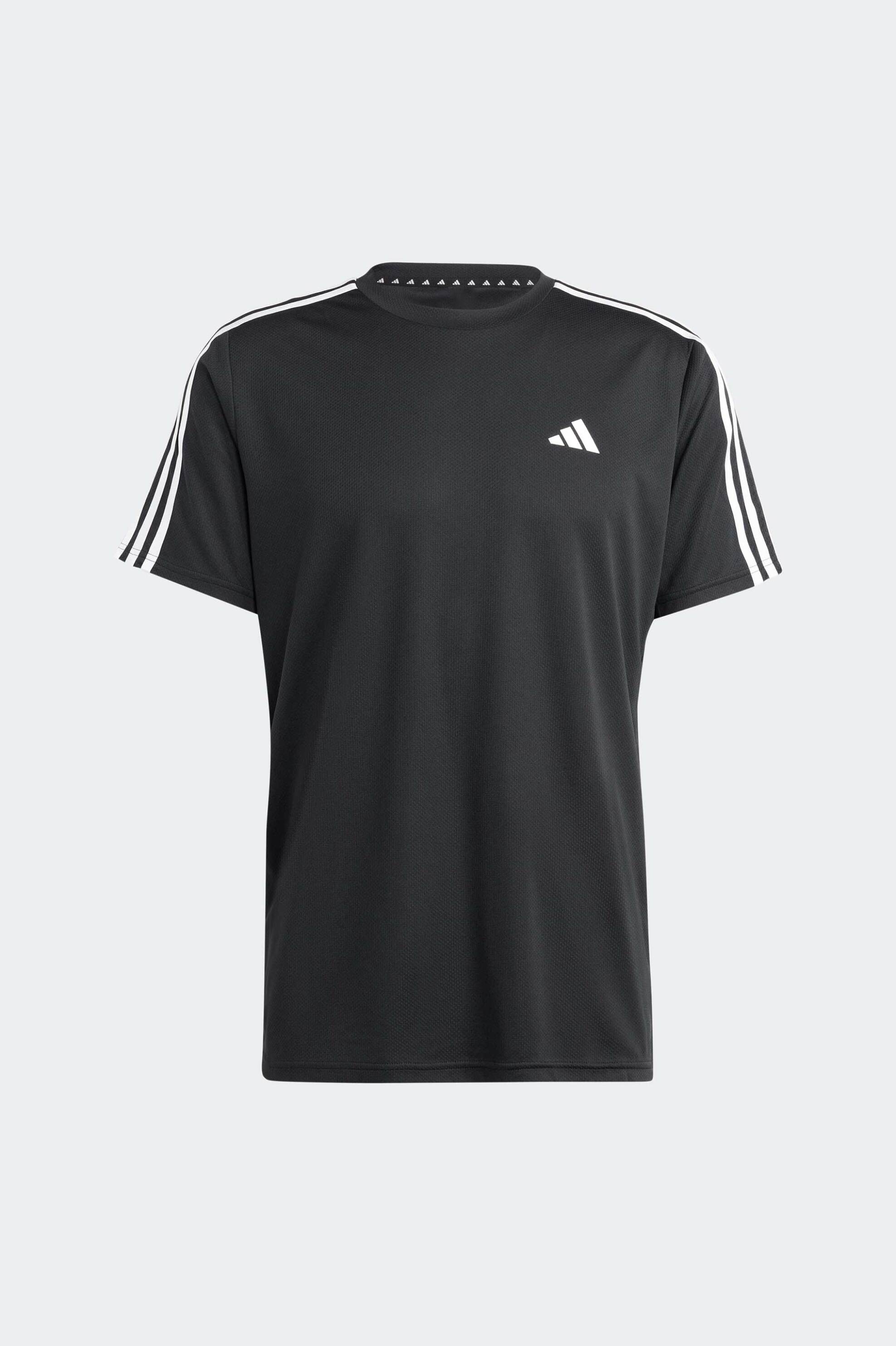Adidas ανδρικό T-shirt Regular Fit "Train Essentials 3-Stripes" - IB8150 Μαύρο