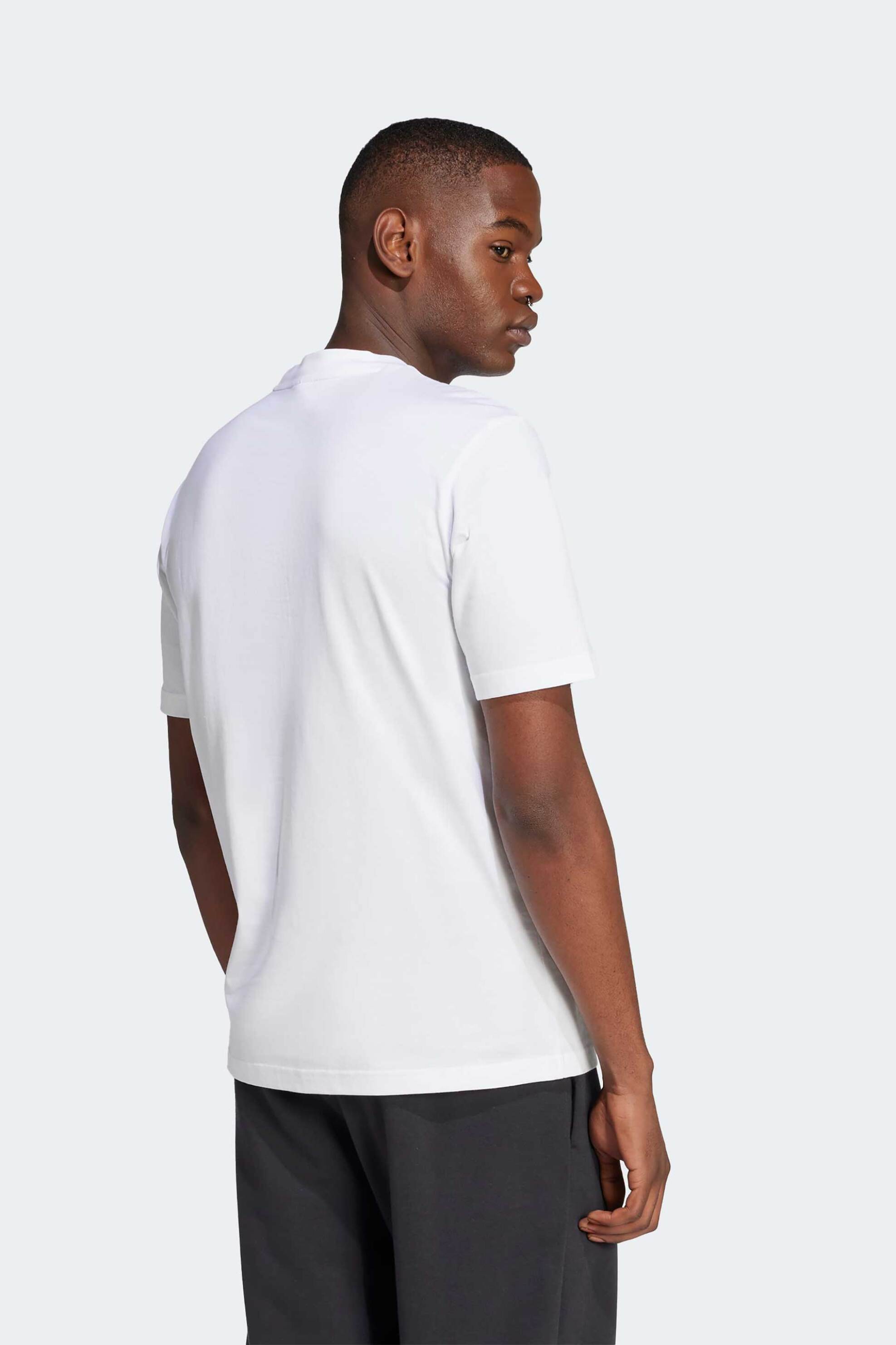 Adidas ανδρικό T-shirt Regular Fit "Essentials Big Logo" - JE8943 Λευκό φωτογραφία