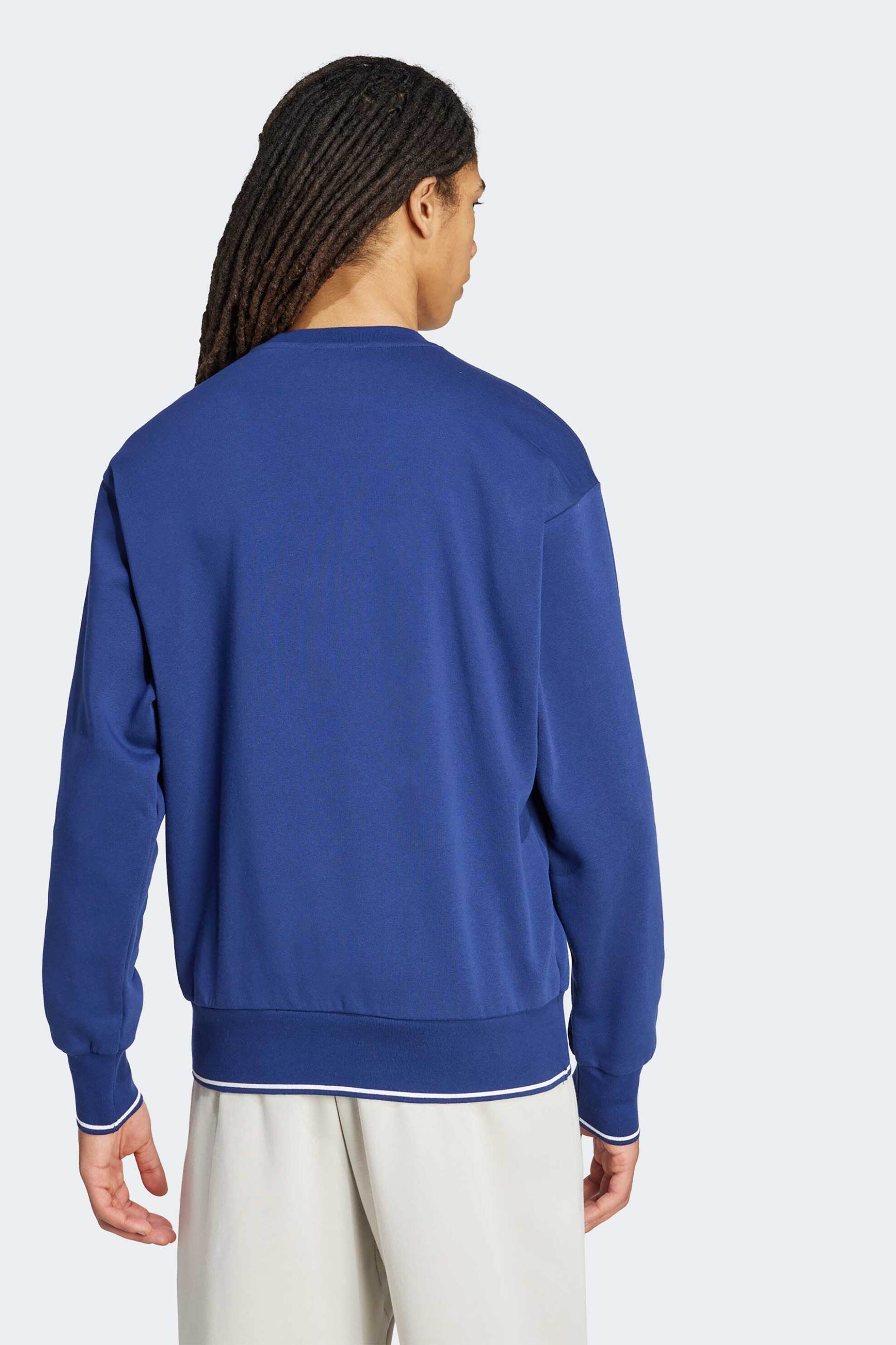 Adidas ανδρική μπλούζα φούτερ Regular Fit "Collegiate" - JM1734 Μπλε φωτογραφία