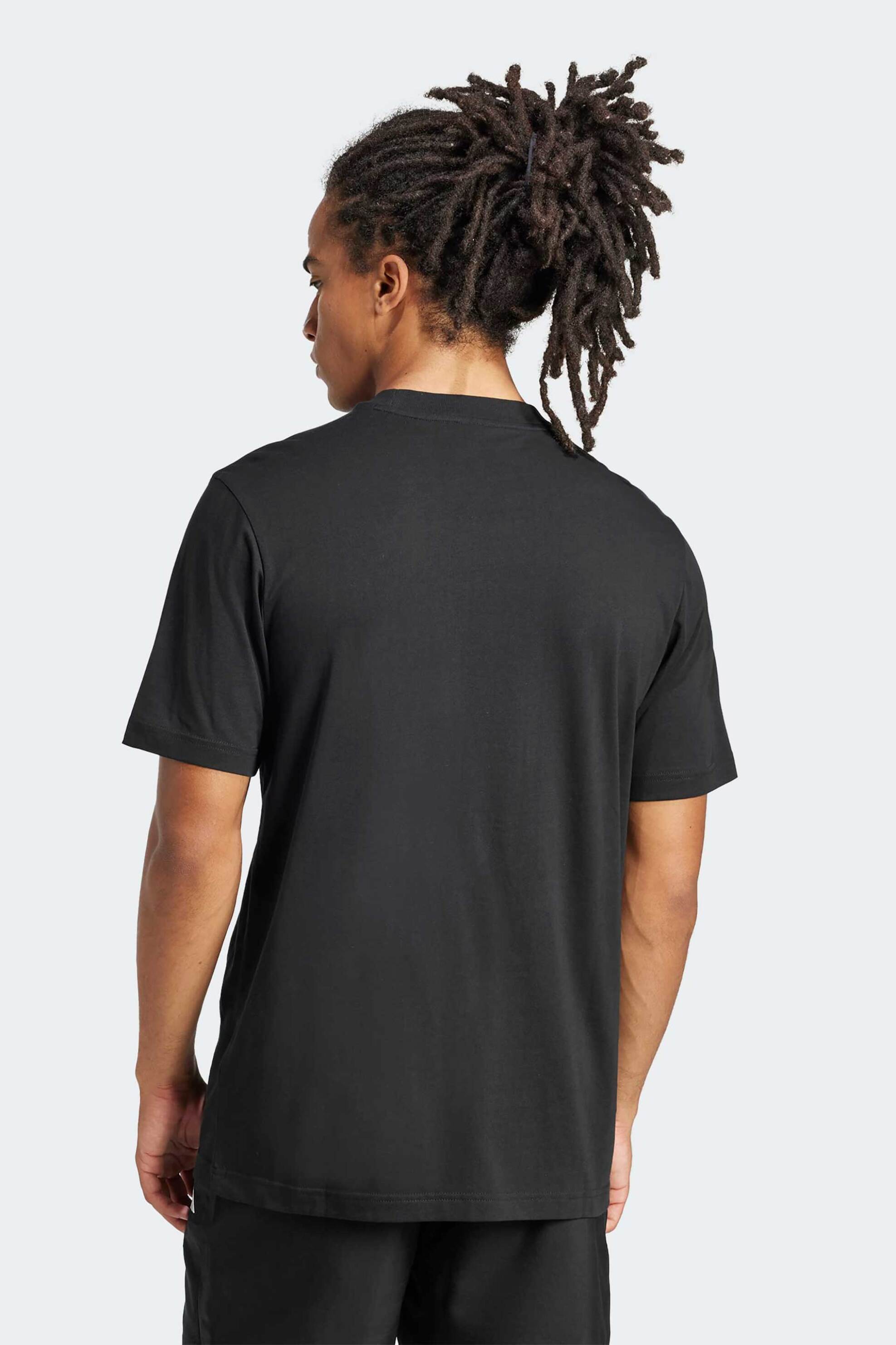 Adidas ανδρικό T-shirt Regular Fit "Essentials Small Logo" - JE9024 Μαύρο φωτογραφία