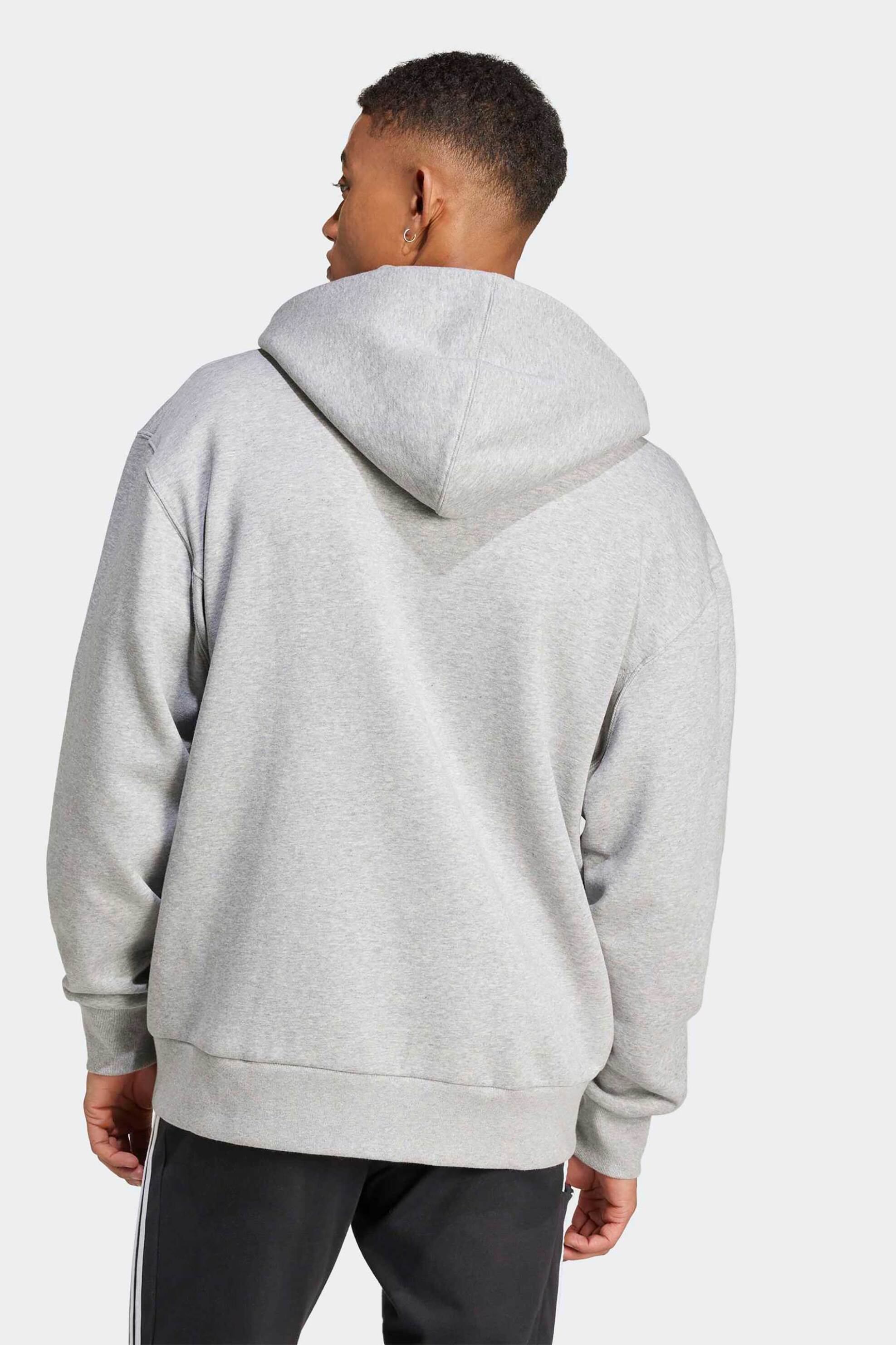 Adidas ανδρική ζακέτα φούτερ με κουκούλα Loose Fit "ALL SZN Fleece" - IY4159 Γκρι φωτογραφία