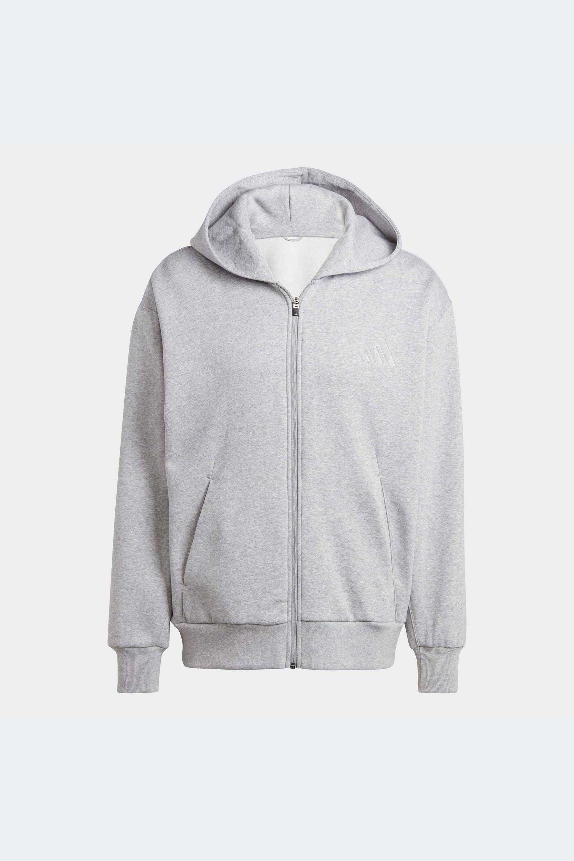 Adidas ανδρική ζακέτα φούτερ με κουκούλα Loose Fit "ALL SZN Fleece" - IY4159 Γκρι φωτογραφία