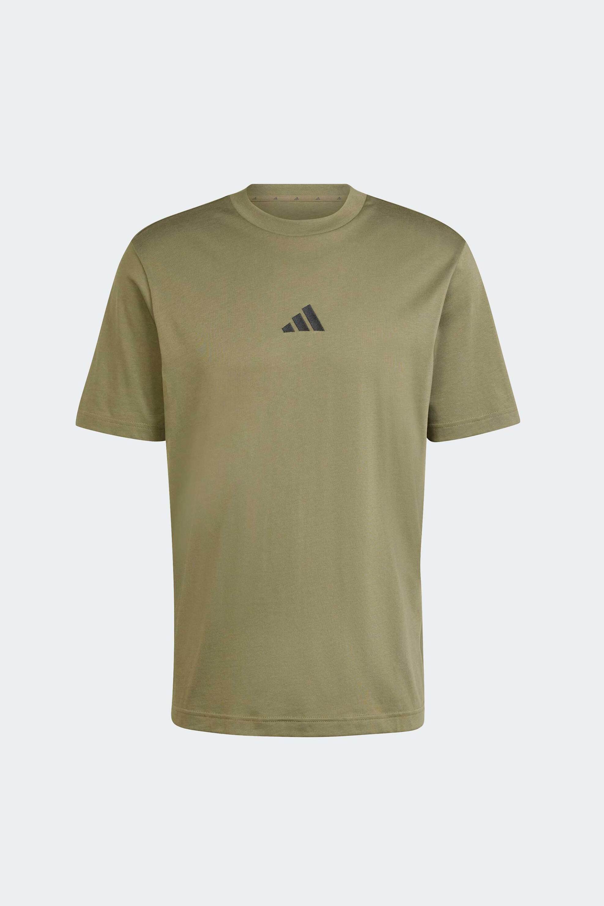Adidas Ανδρικό T-Shirt Regular Fit Essentials Small Logo - Jf1097 Λαδί