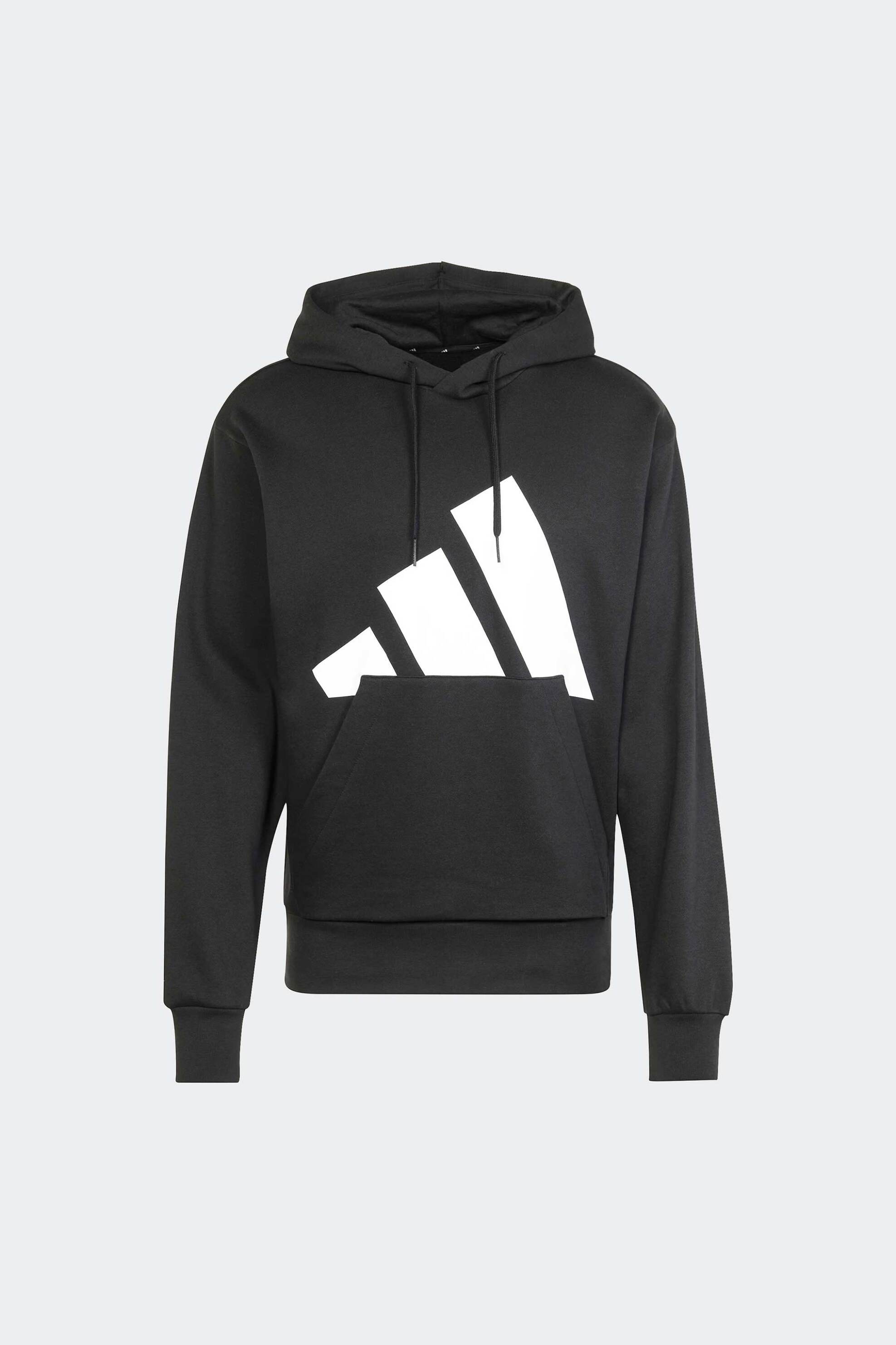 Adidas ανδρική μπλούζα φούτερ με κουκούλα Regular Fit "Essentials Big Logo Fleece" - IN6159 Μαύρο φωτογραφία