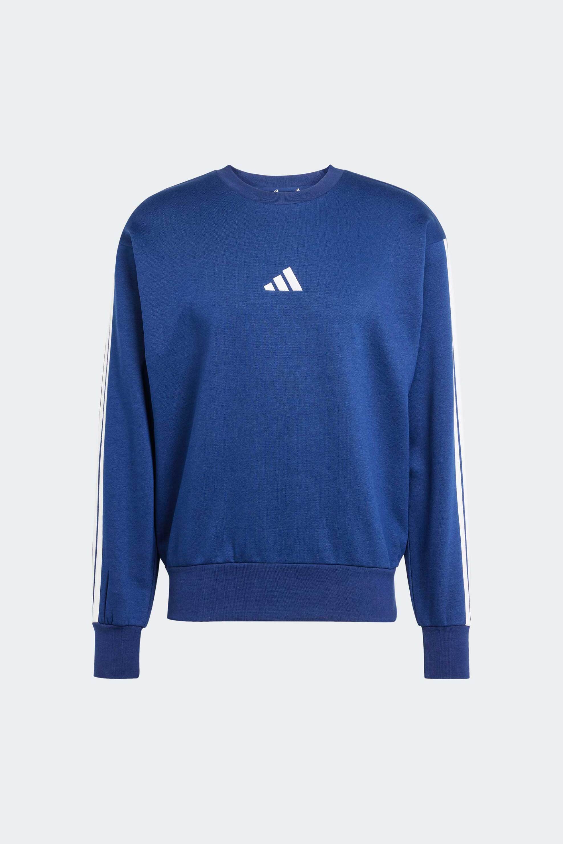 Adidas ανδρική μπλούζα φούτερ Regular Fit "Essentials 3-Stripes Fleece" - JE6307 Μπλε φωτογραφία