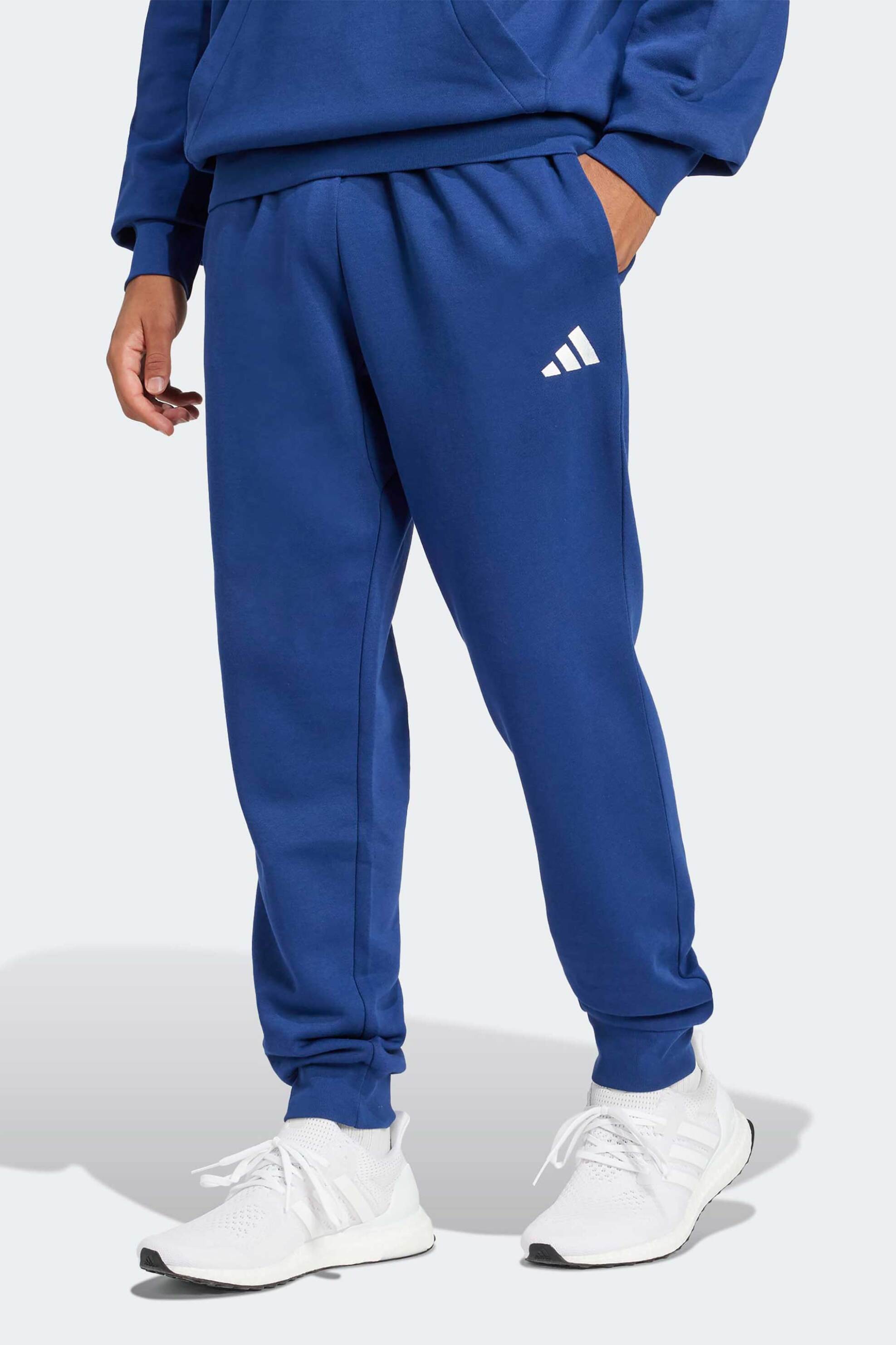 ADIDAS Adidas ανδρικό παντελόνι φόρμας Regular Fit "Essentials Feel Cozy French Terry" - JE3814 Μπλε