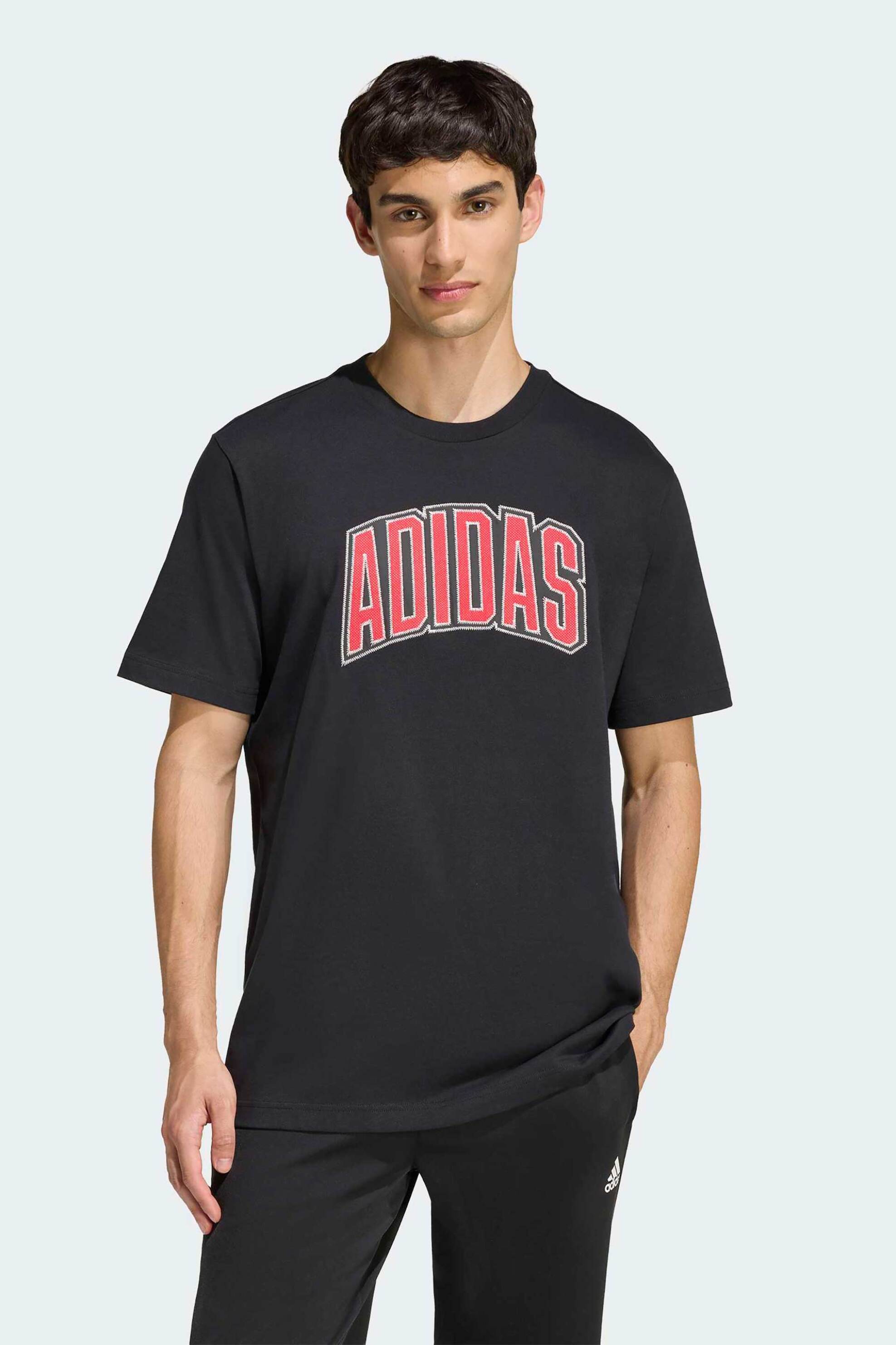 Adidas ανδρικό T-shirt Loose Fit "Stadium Collegiate" - KB4929 Μαύρο