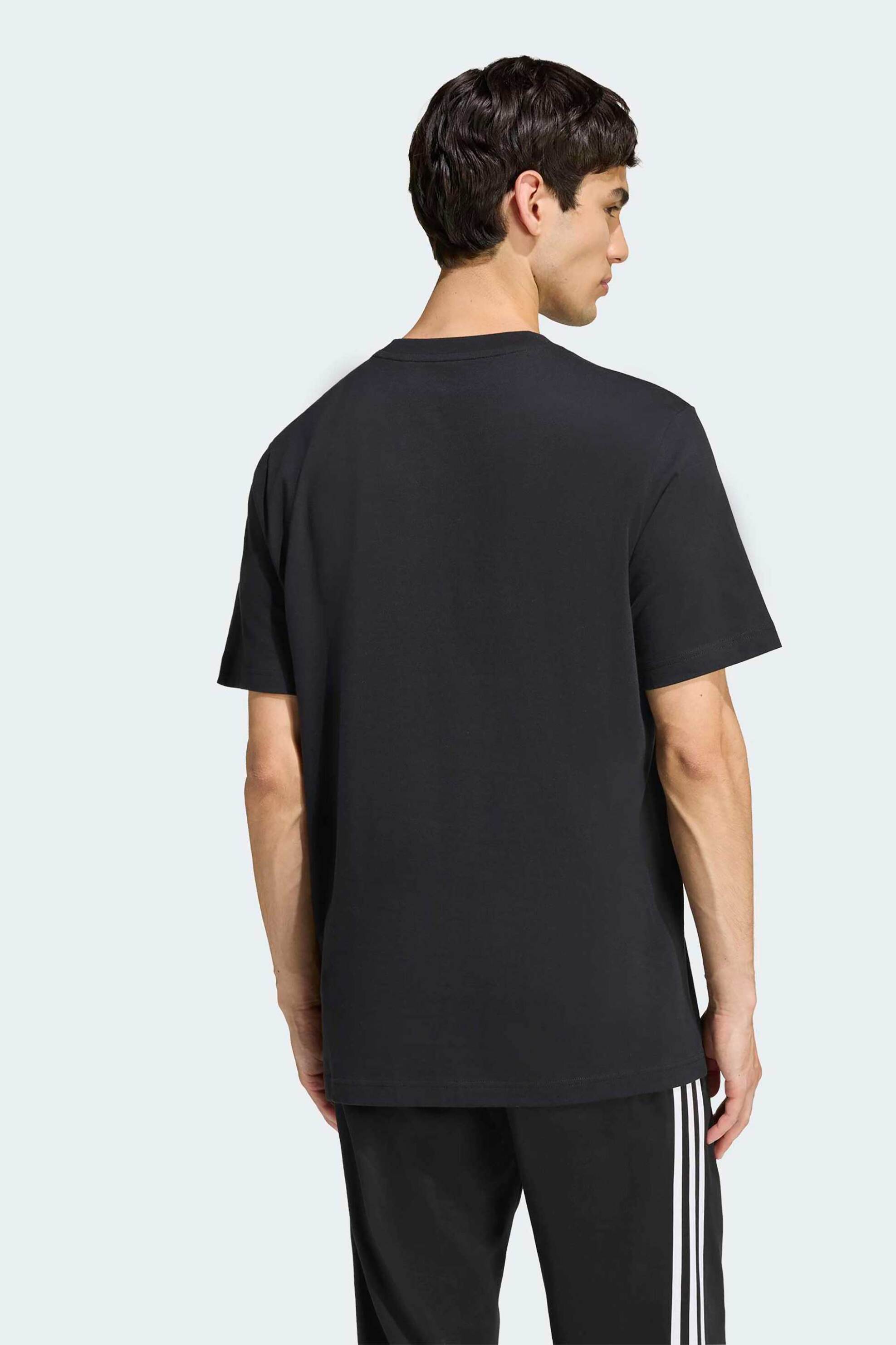 Adidas Ανδρικό T-Shirt Loose Fit Stadium Collegiate - Kb4929 Μαύρο