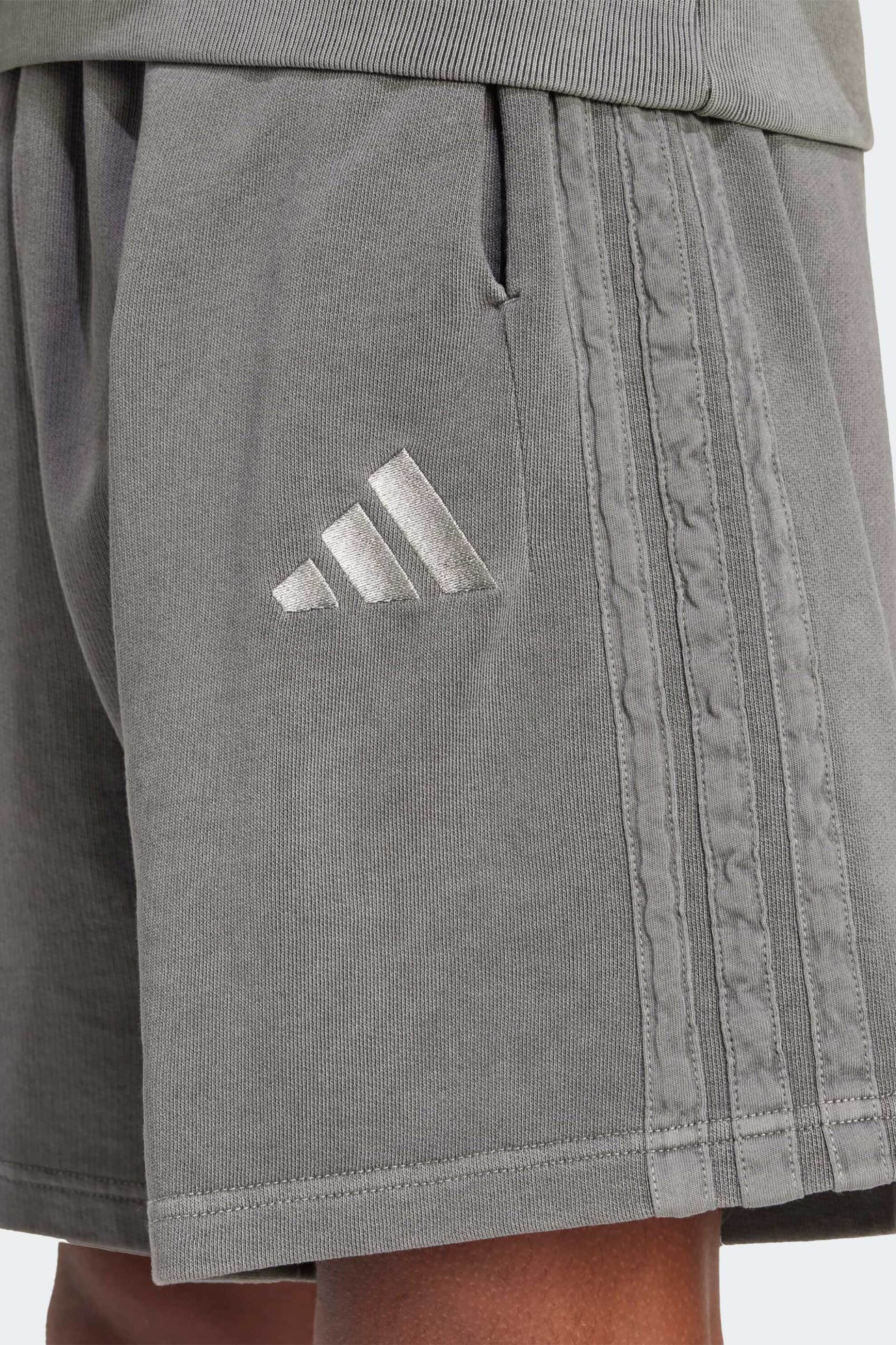 Adidas Ανδρικό Αθλητικό Σορτς Loose Fit All Szn French Terry Washed 8 Inch - Jn0607 Γκρι