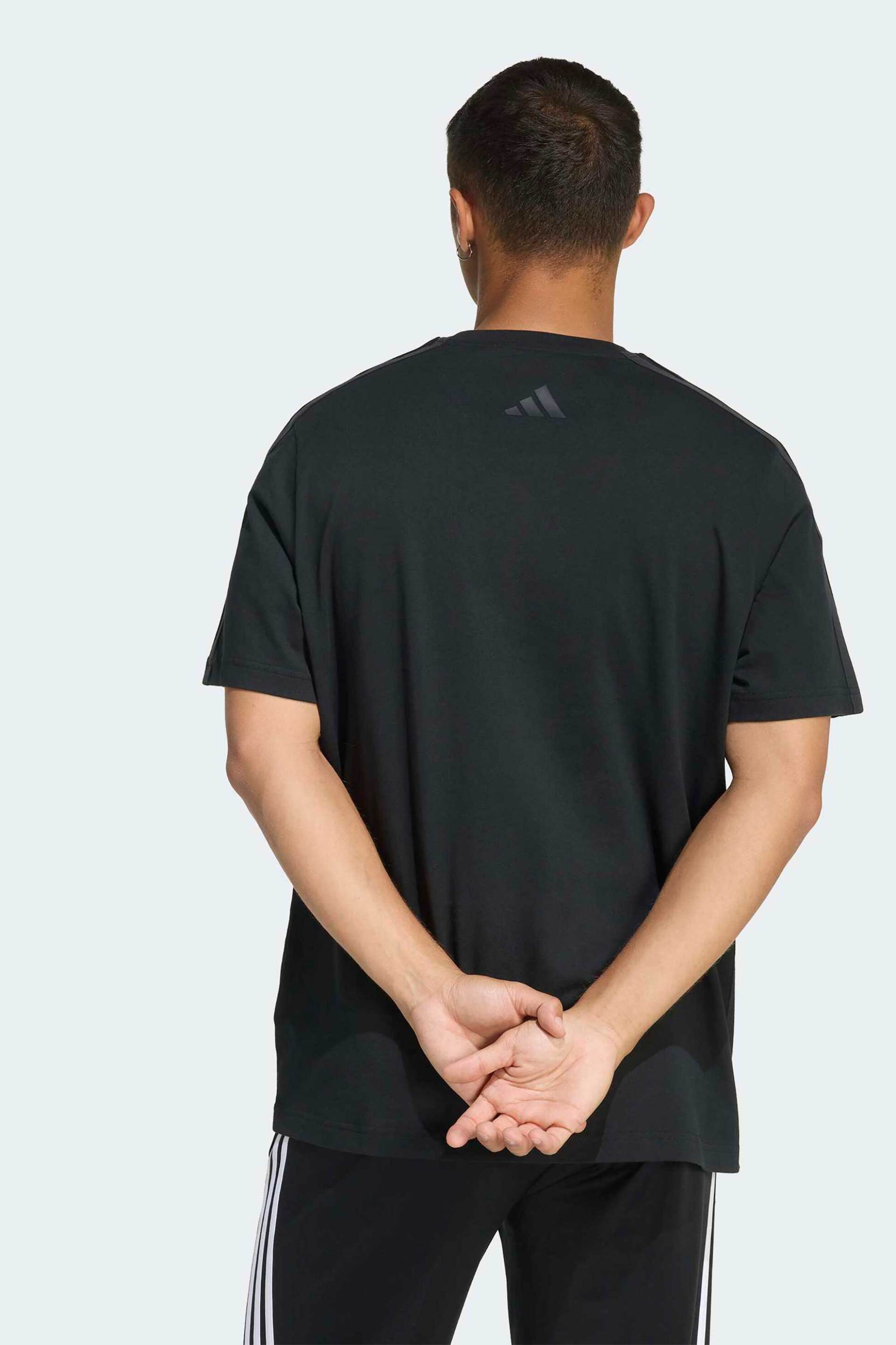 Adidas Ανδρικό T-Shirt Loose Fit Lux Coffee Cafe Pour Graphic - Kb4847 Μαύρο