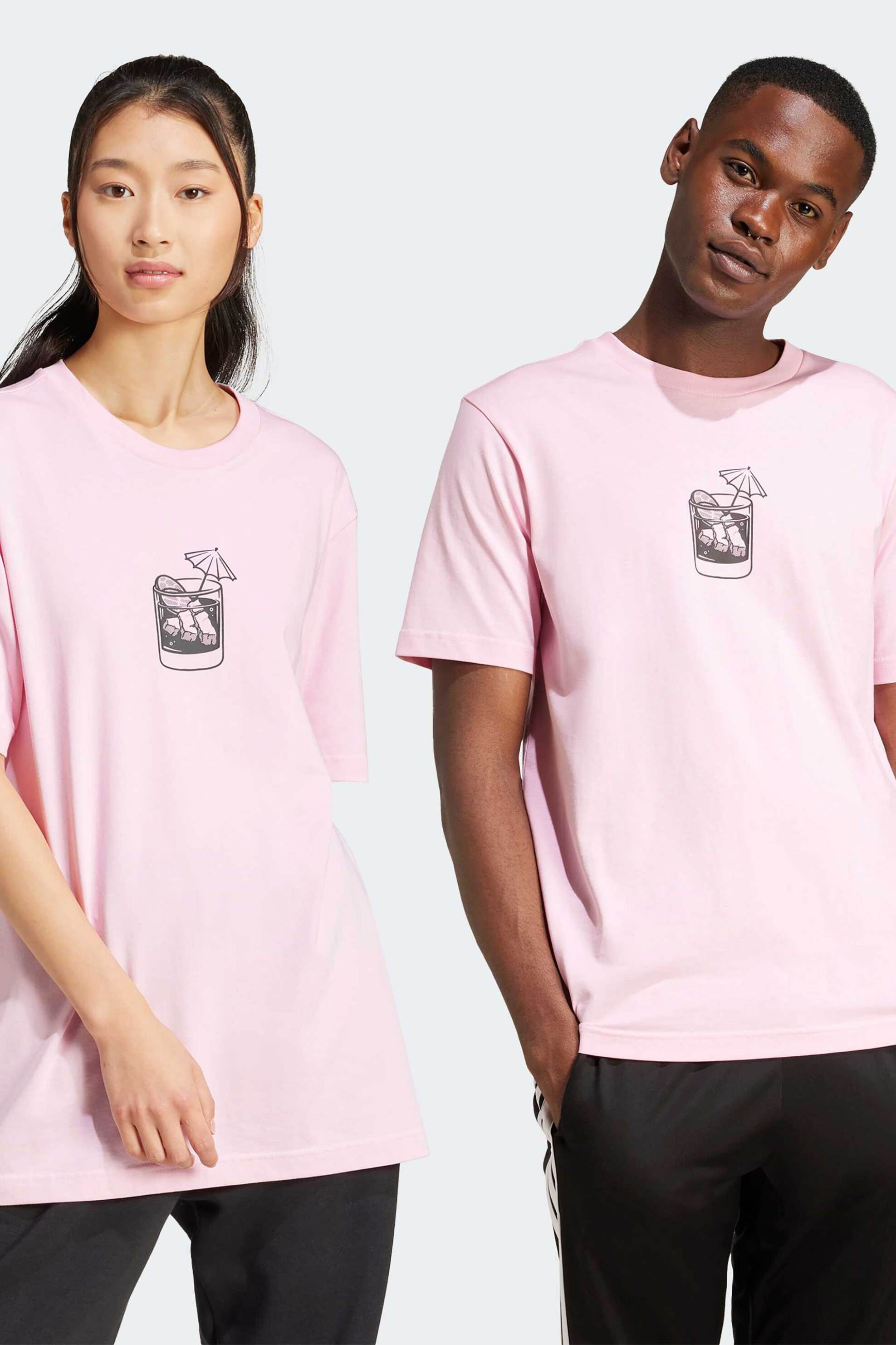 Ανδρικά ρούχα και beachwear adidas σε ροζ