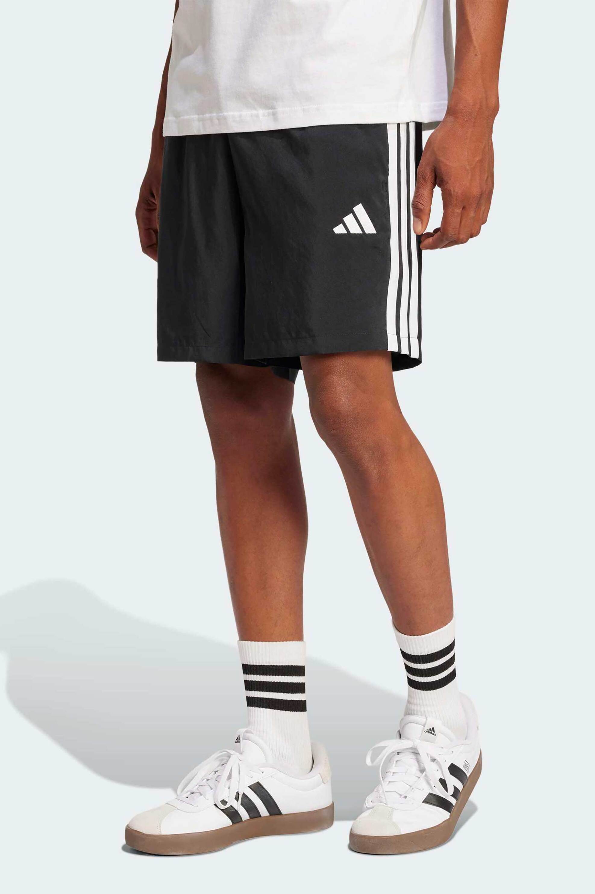 Adidas ανδρικό αθλητικό σορτς Regular Fit "Essentials 3-Stripes Chelsea" - JW1911 Μαύρο