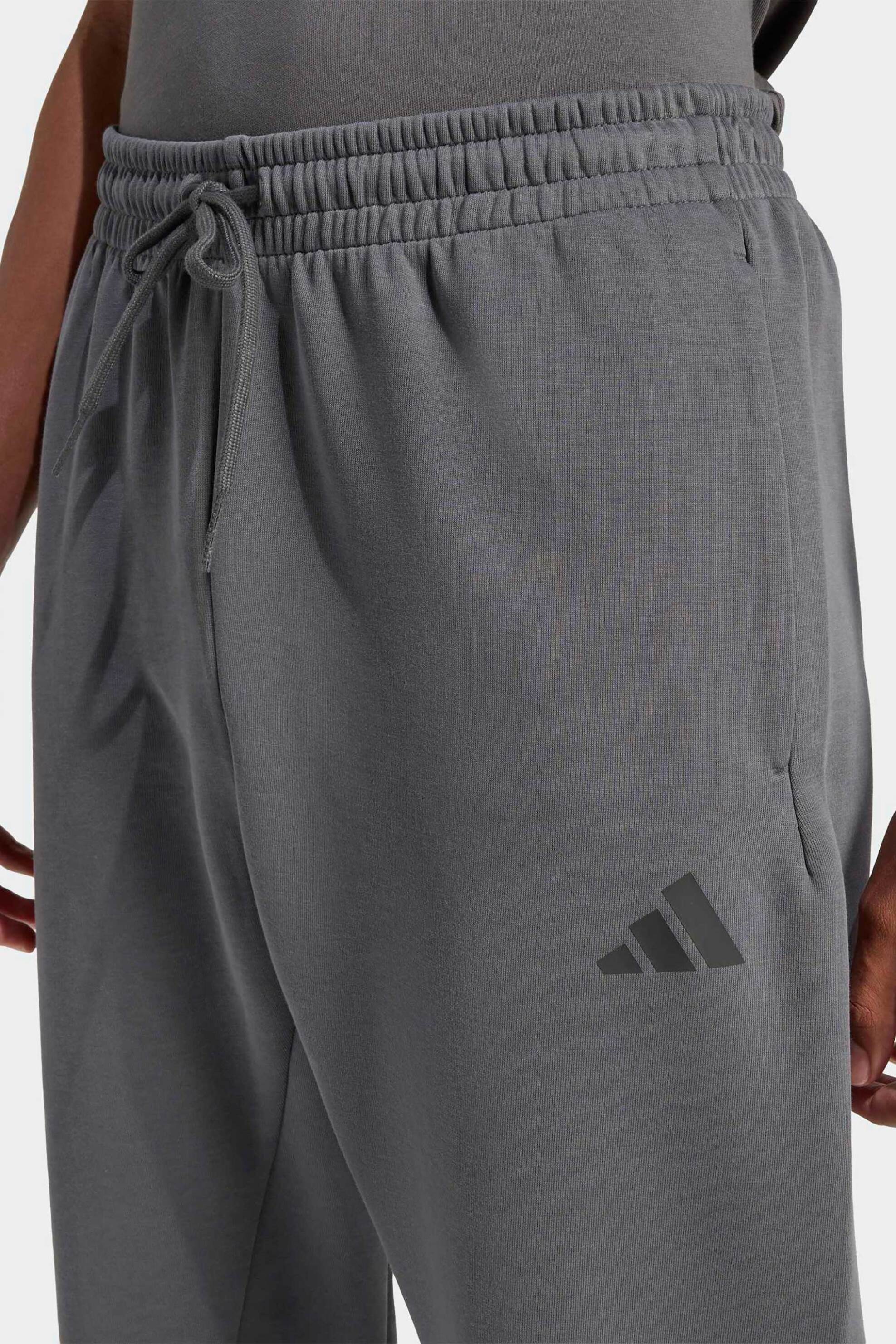 Adidas Ανδρικό Παντελόνι Φόρμας Regular Fit Future Icons 3-Stripes - Kd5210 Γκρι Σκούρο