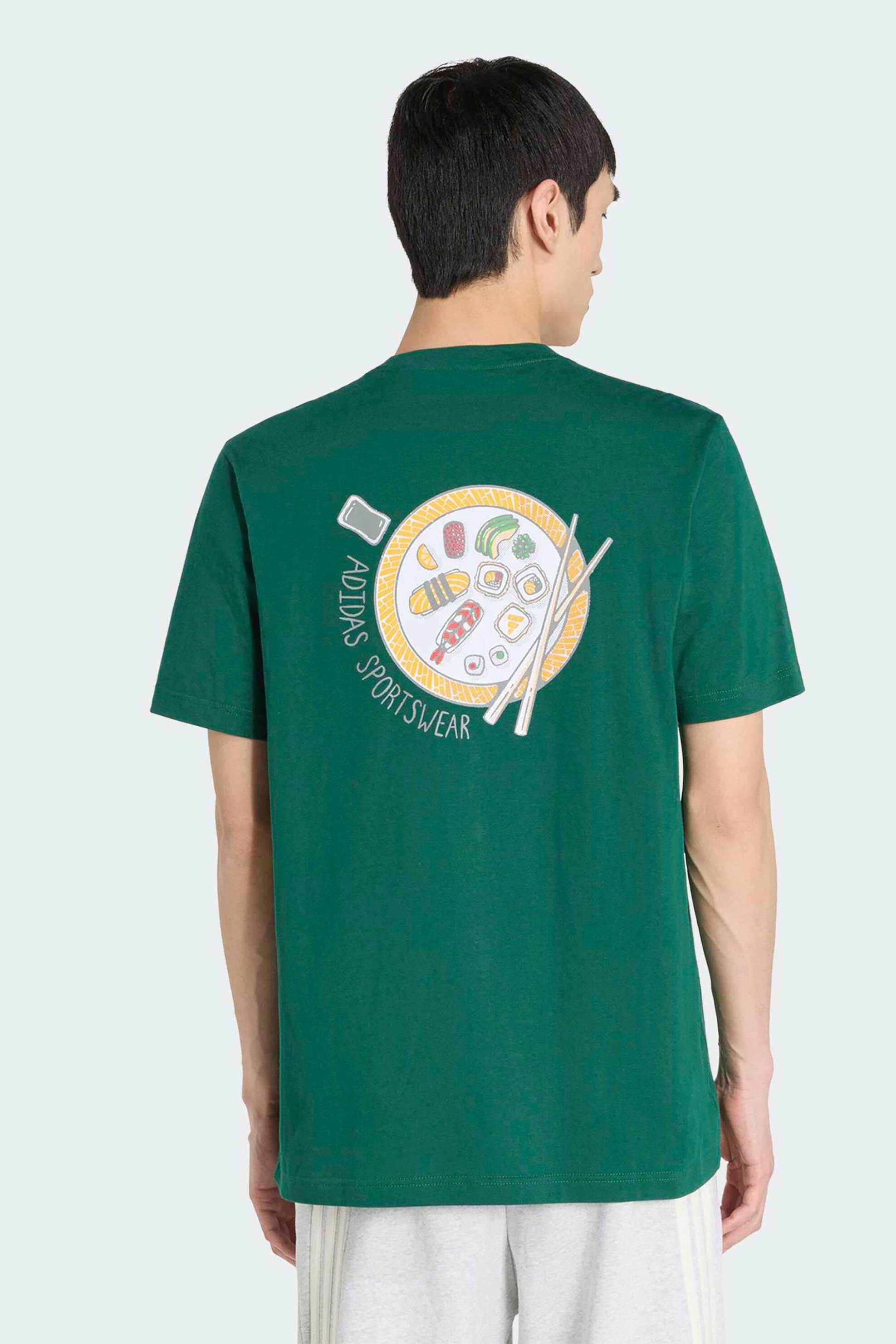 Adidas Ανδρικό T-Shirt Regular Fit Sushi Graphic - Kt9707 Πράσινο