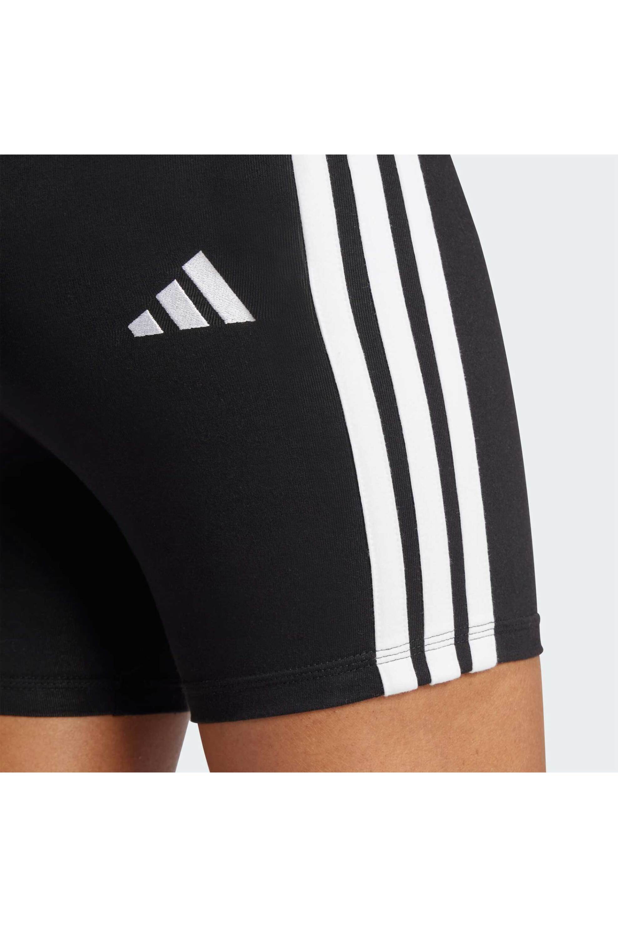 Adidas γυναικείο σορτς Slim Fit "Essentials 3-Stripes High Waisted Biker" - JE1223 Μαύρο φωτογραφία