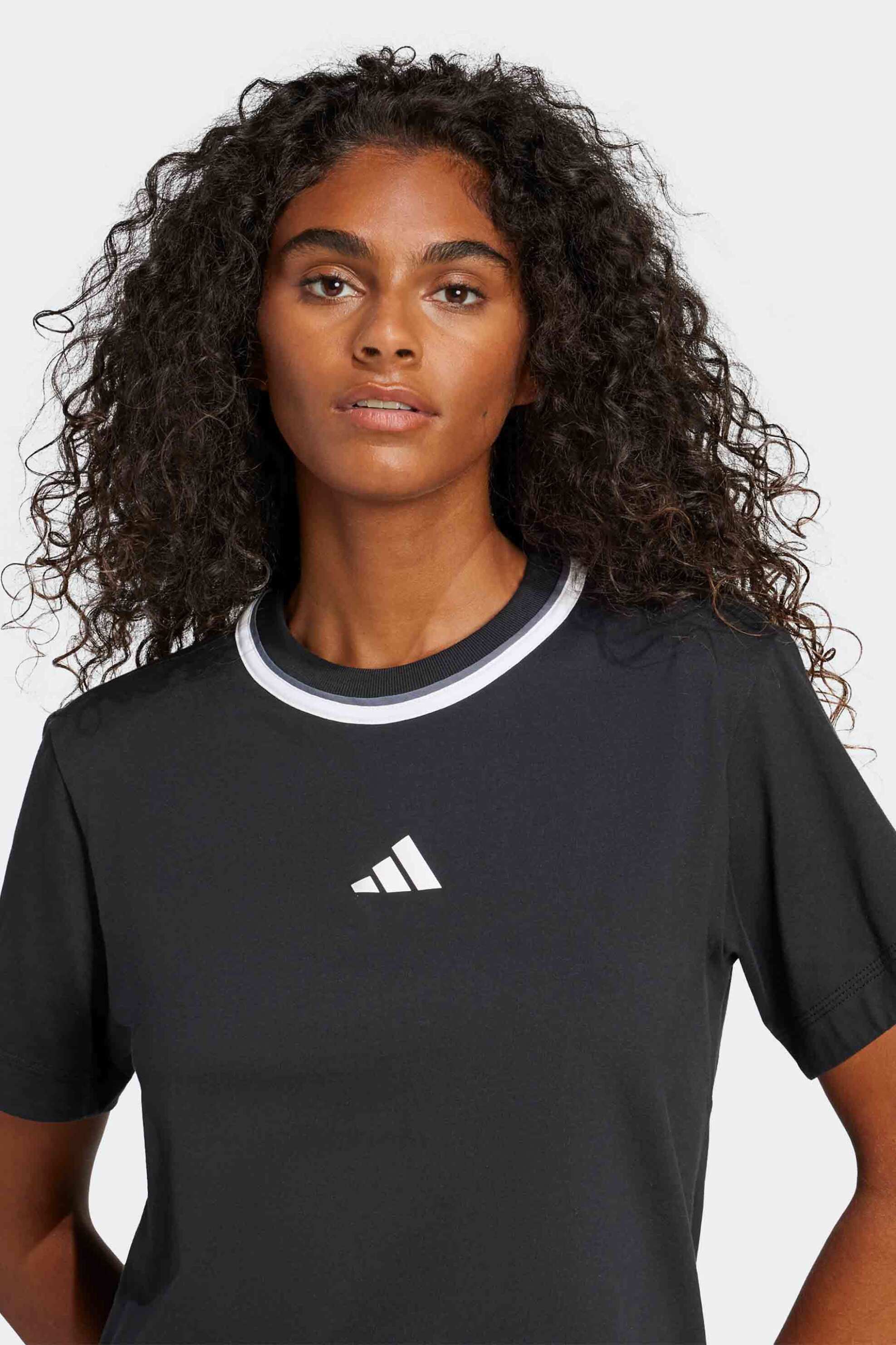 Adidas γυναικείο T-shirt Regular Fit "Essentials Color Pop" - JD5551 Μαύρο φωτογραφία