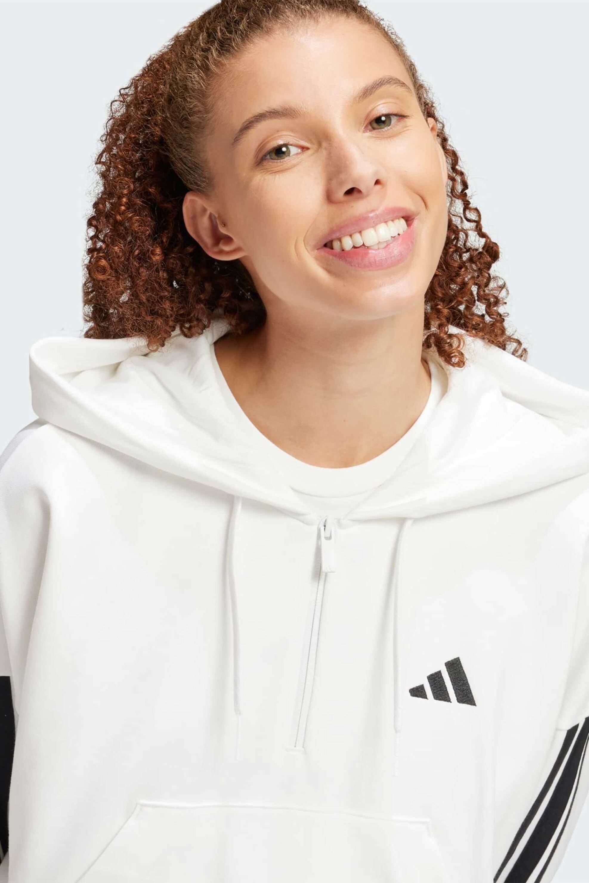 Adidas γυναικεία μπλούζα φούτερ Relaxed Fit 
