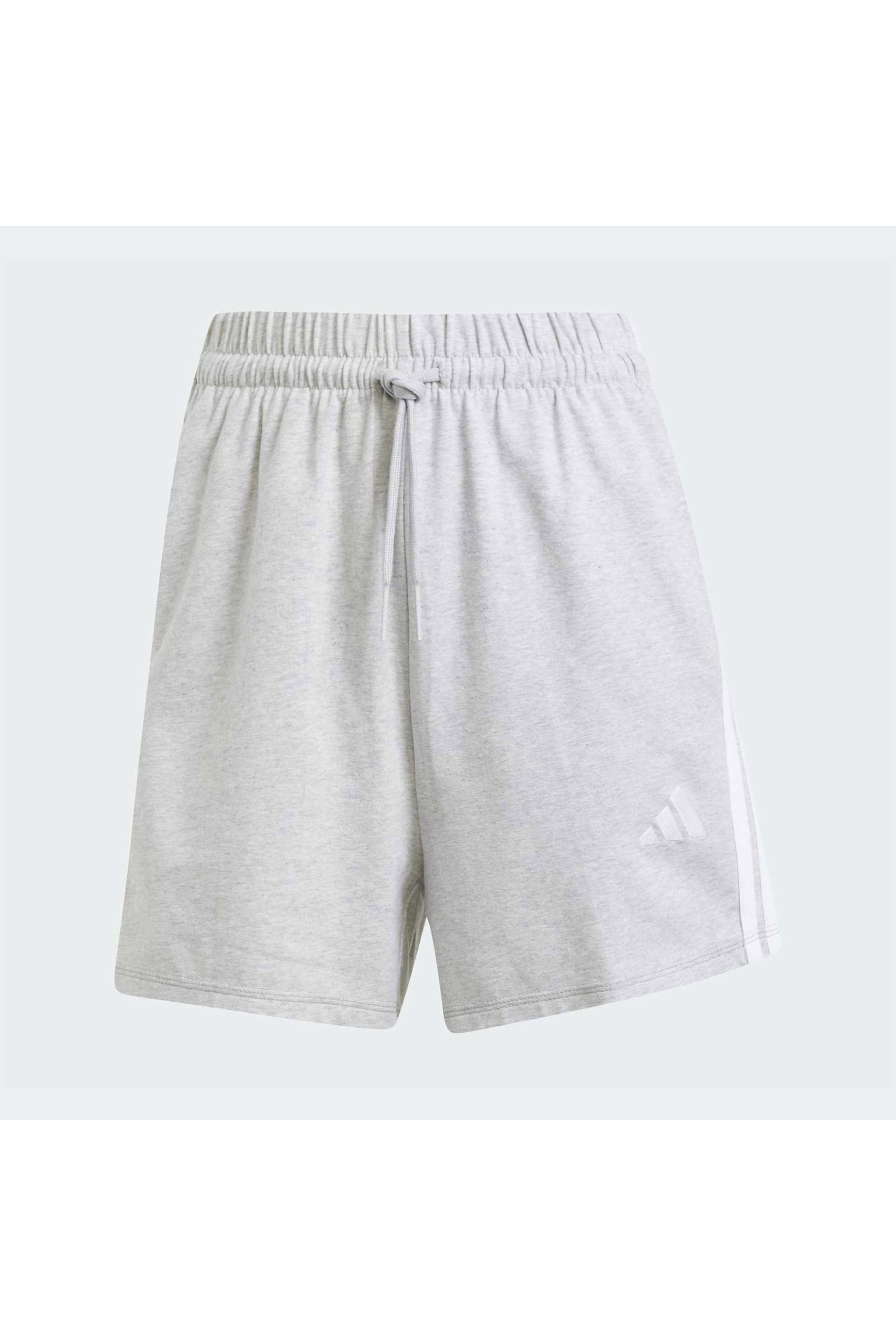 Adidas Γυναικείο Σορτς Regular Fit Essentials 3-Stripes High Waisted - In6174 Γκρι