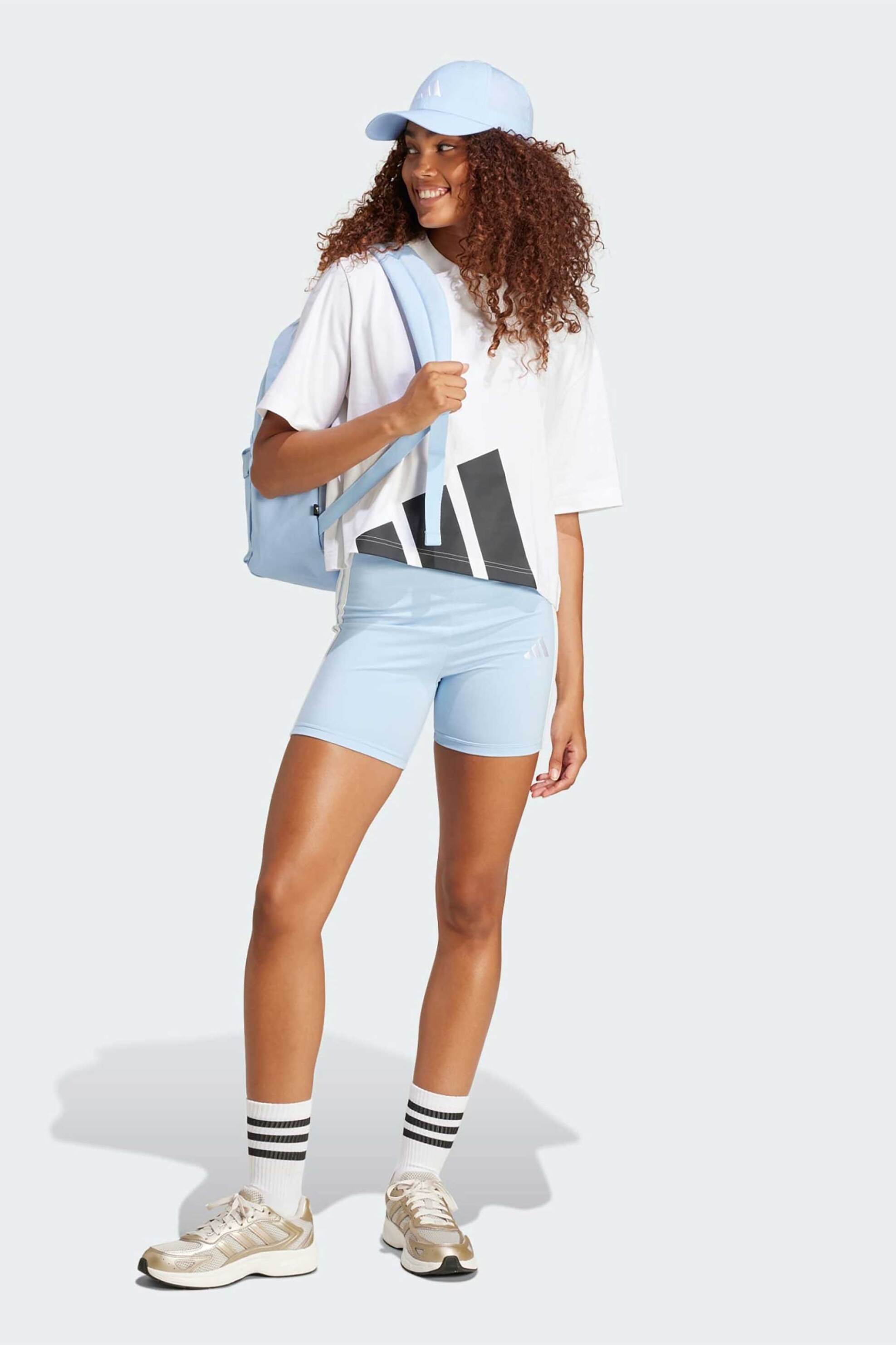 Adidas γυναικείο T-shirt Relaxed Fit "Essentials Big Logo Boyfriend" - JG8737 Λευκό φωτογραφία