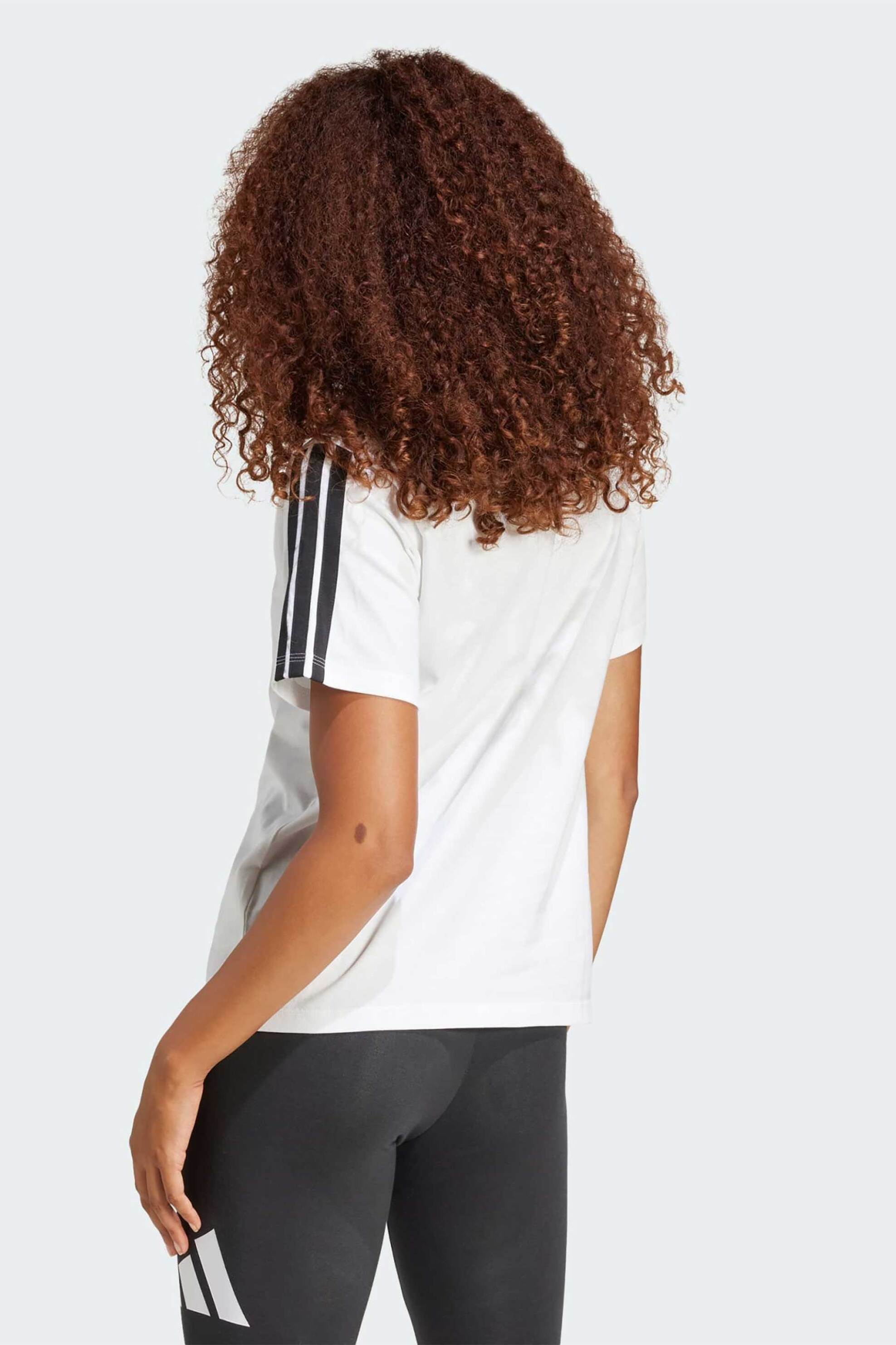 ADIDAS Adidas γυναικείο T-shirt Regular Fit "Essentials 3-Stripes" - JM2394 Λευκό - 3