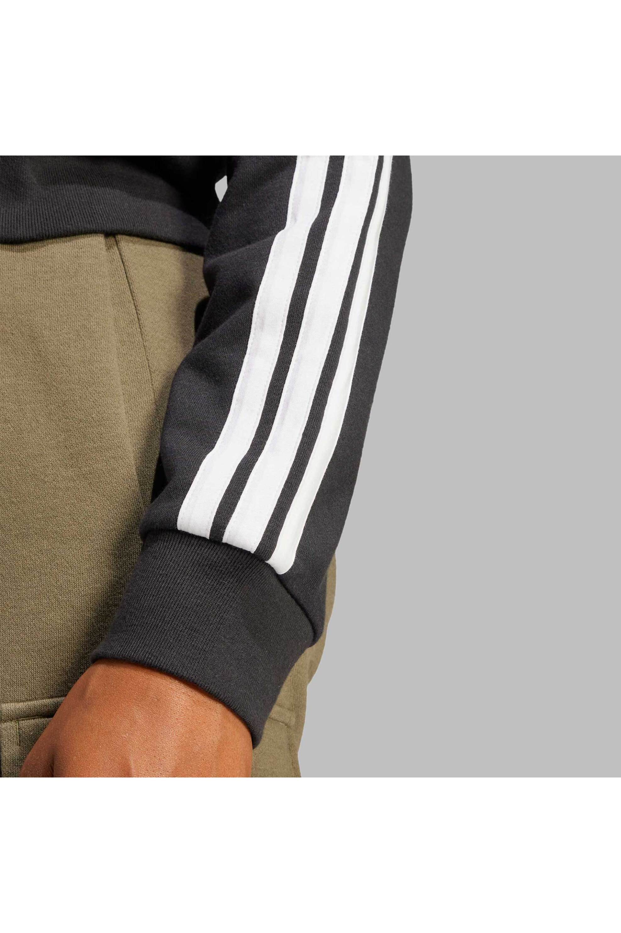 Adidas Γυναικεία Ζακέτα Φούτερ με Κουκούλα Regular Fit Essentials 3-Stripes - Je0052 Μαύρο