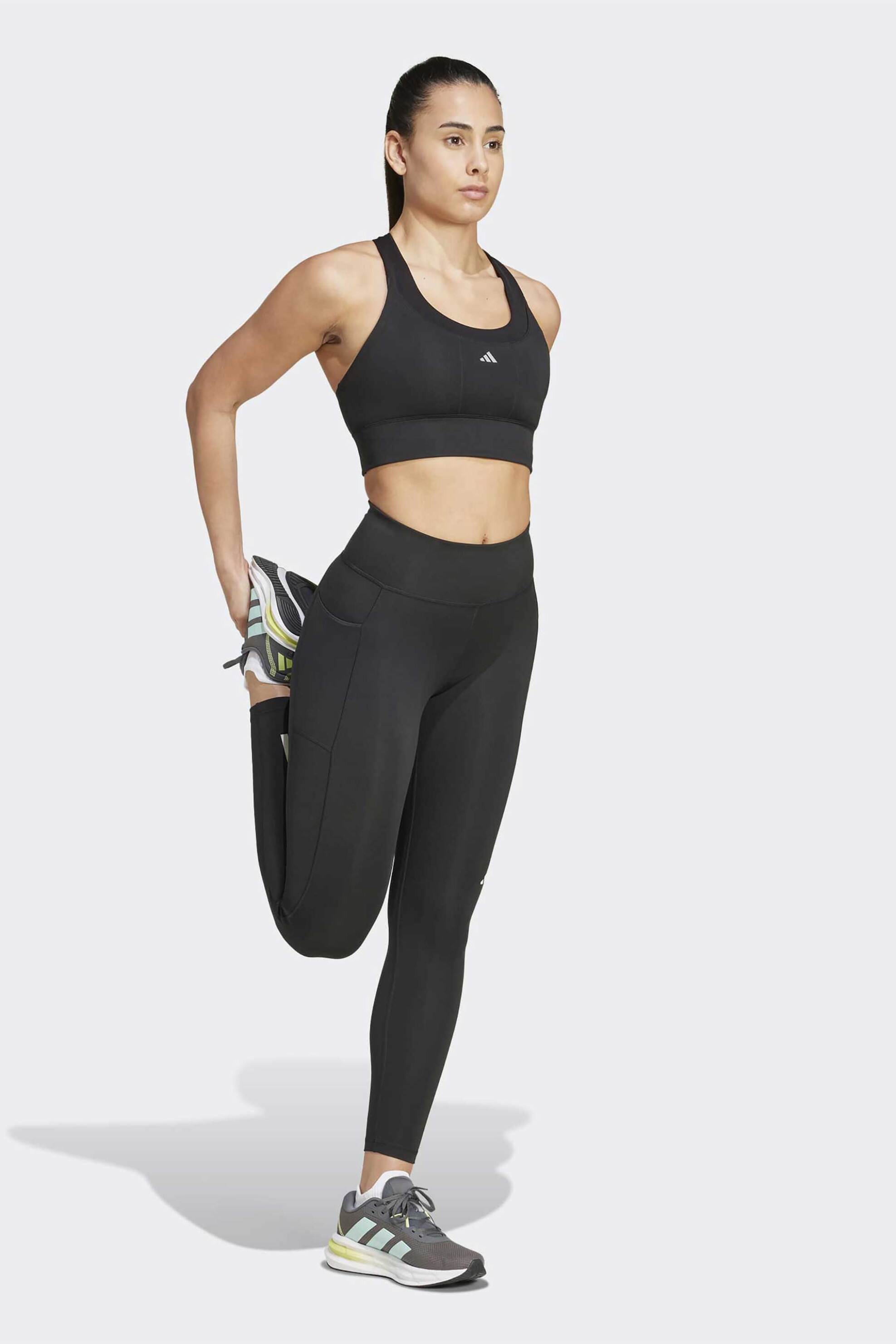 Adidas γυναικείο αθλητικό ψηλόμεσο κολάν "Own the Run" - IS9907 Μαύρο