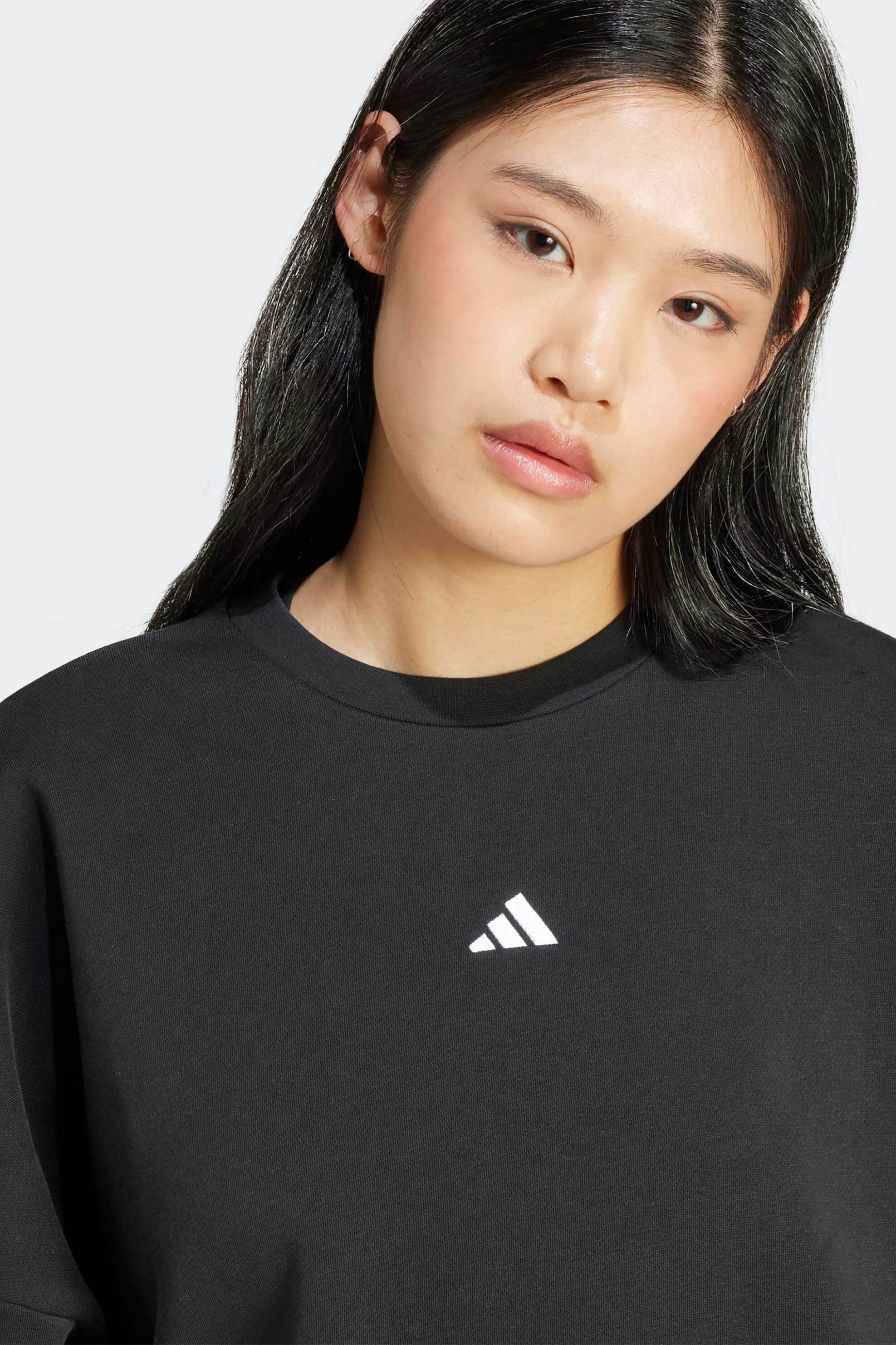 Adidas γυναικεία μπλούζα φούτερ με λογότυπο Loose Fit 