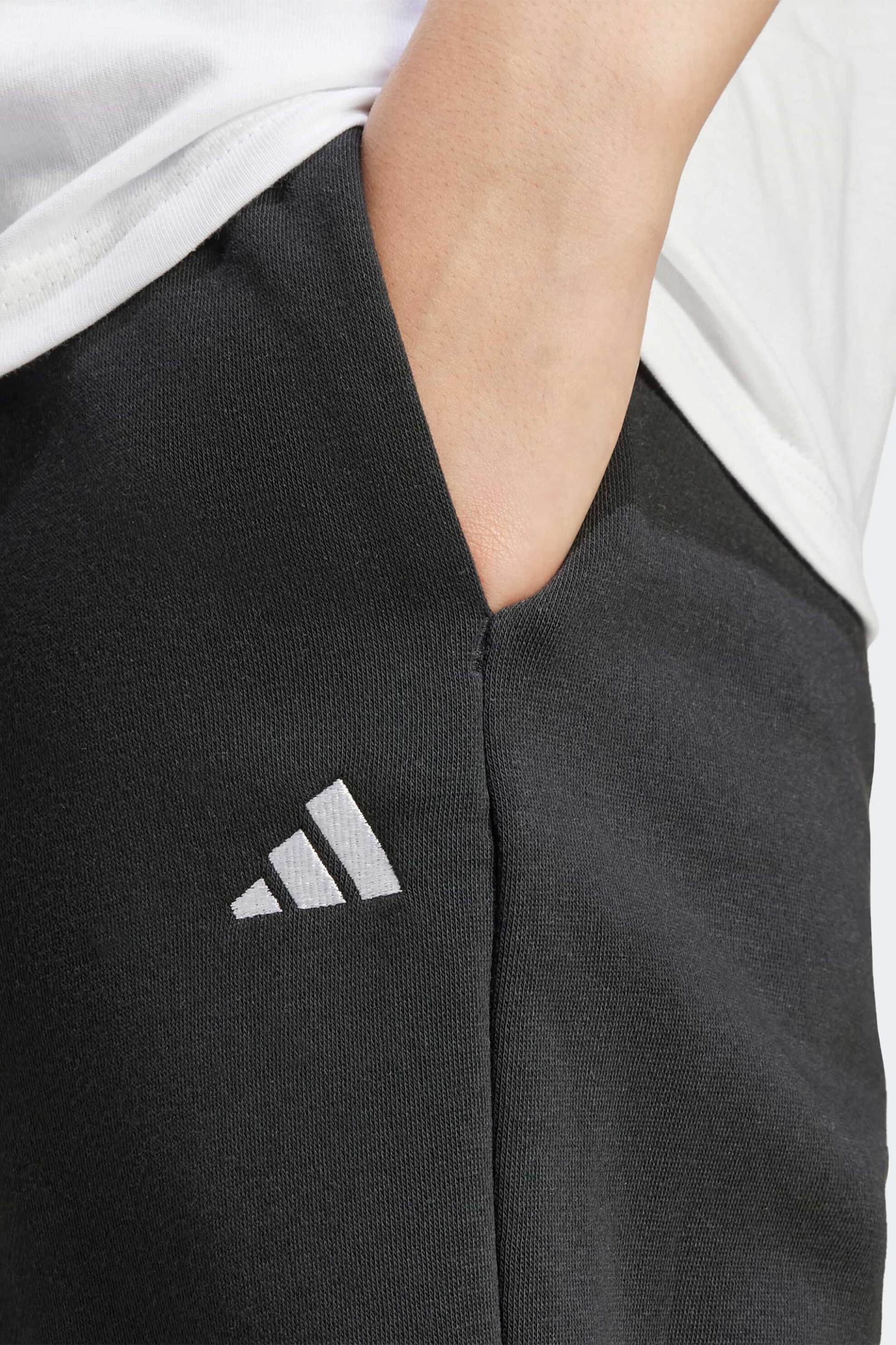 Adidas γυναικείο παντελόνι φόρμας με λογότυπο Regular Fit "Essentials Small Logo Feel Cozy Open-Hem" - JC5921 Μαύρο φωτογραφία