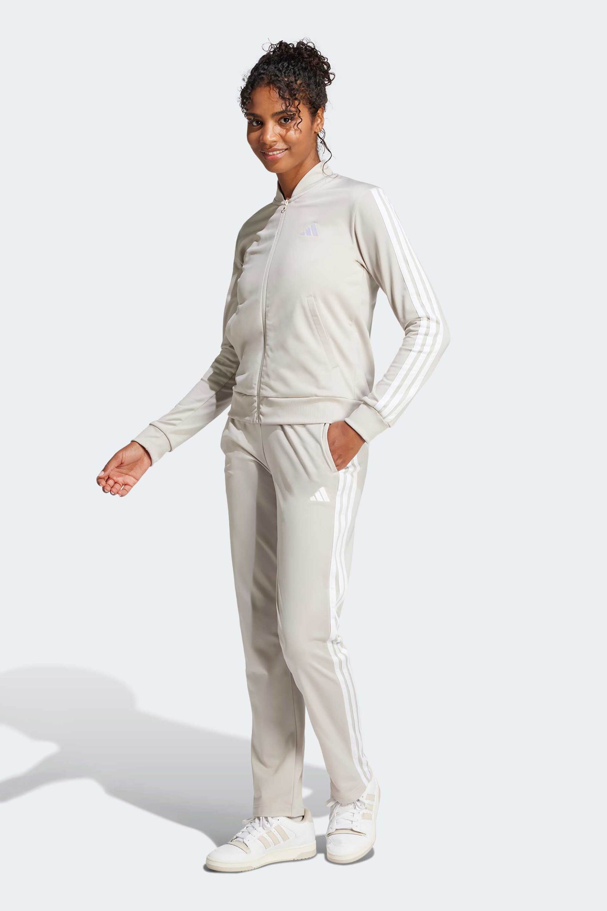 Adidas σετ γυναικεία αθλητική φόρμα με λογότυπο Regular Fit "Essentials 3-Stripes" (2 τεμάχια)