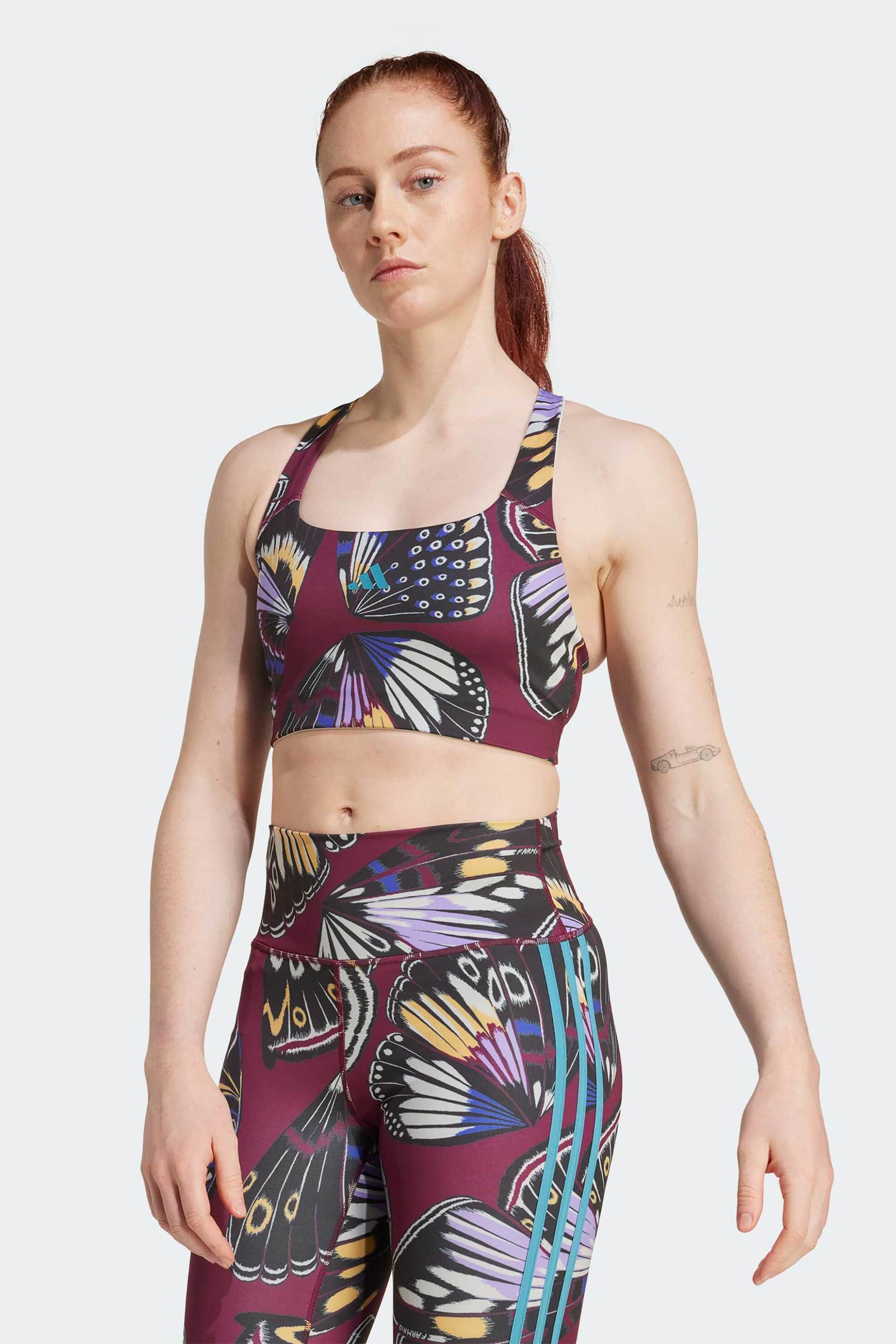 Adidas γυναικείο αθλητικό μπουστάκι "X Farm Rio" - JL8625 Μοβ