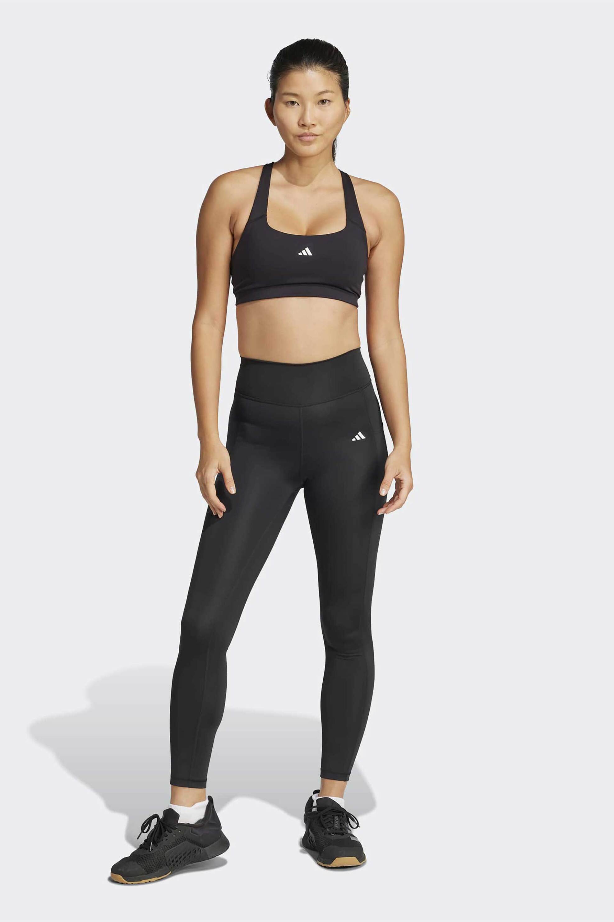 Adidas γυναικείο αθλητικό ψηλόμεσο κολάν "Optimé Stash" - JM3067 Μαύρο