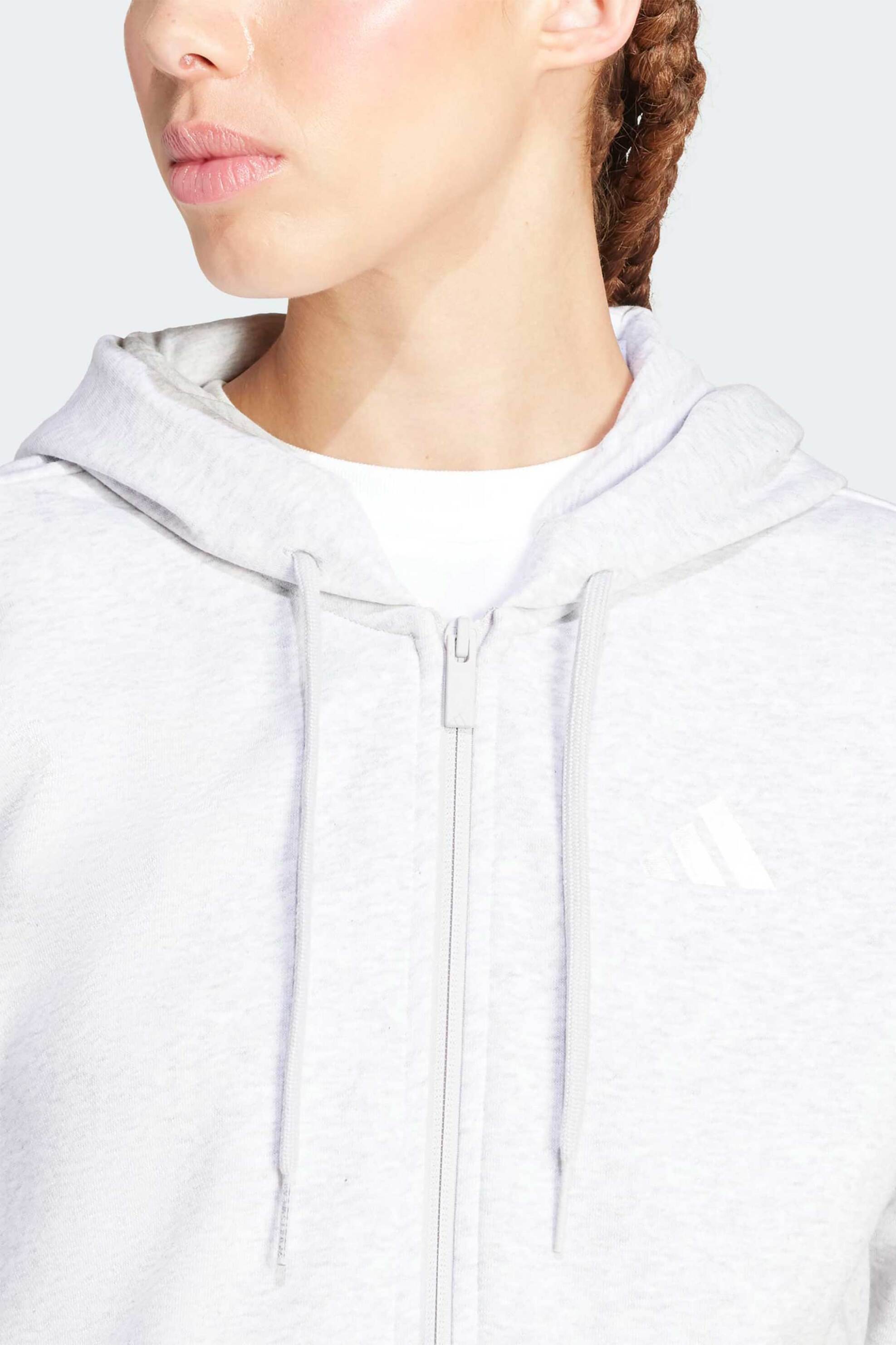Adidas γυναικεία ζακέτα φούτερ με κουκούλα Regular Fit 
