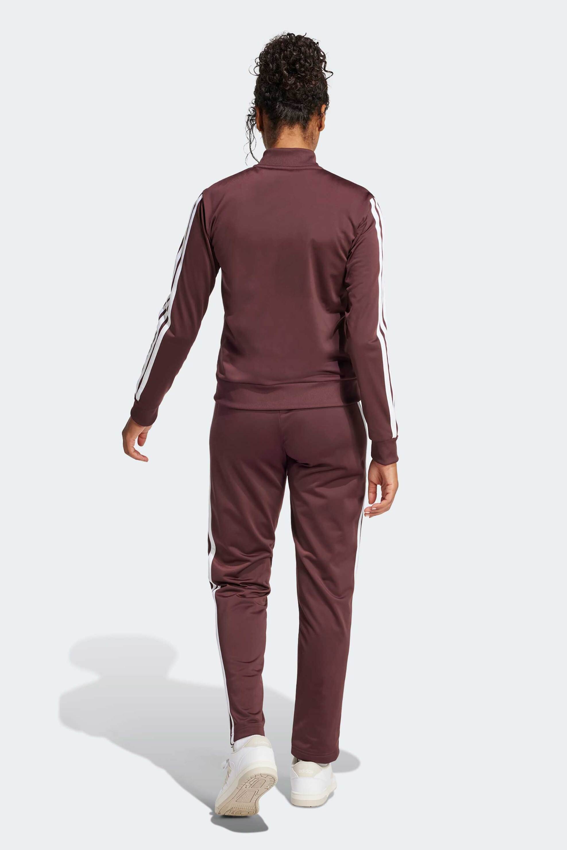 ADIDAS Adidas σετ γυναικείο παντελόνι φόρμας με ζακέτα φούτερ Regular Fit "Essentials 3-Stripes" (2 τεμάχια) - JD2683 Μπορντό - 2