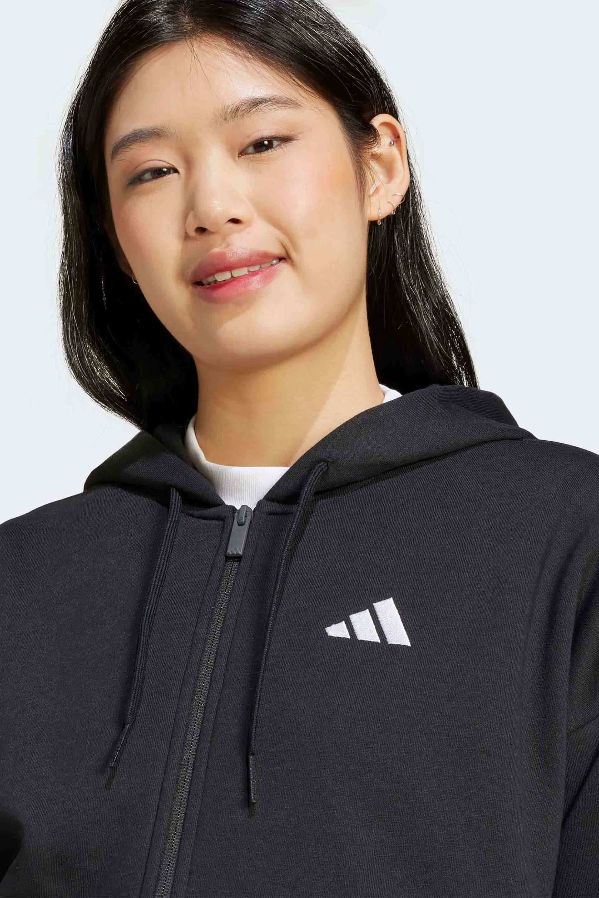 Adidas γυναικεία ζακέτα φούτερ με κουκούλα Regular Fit 