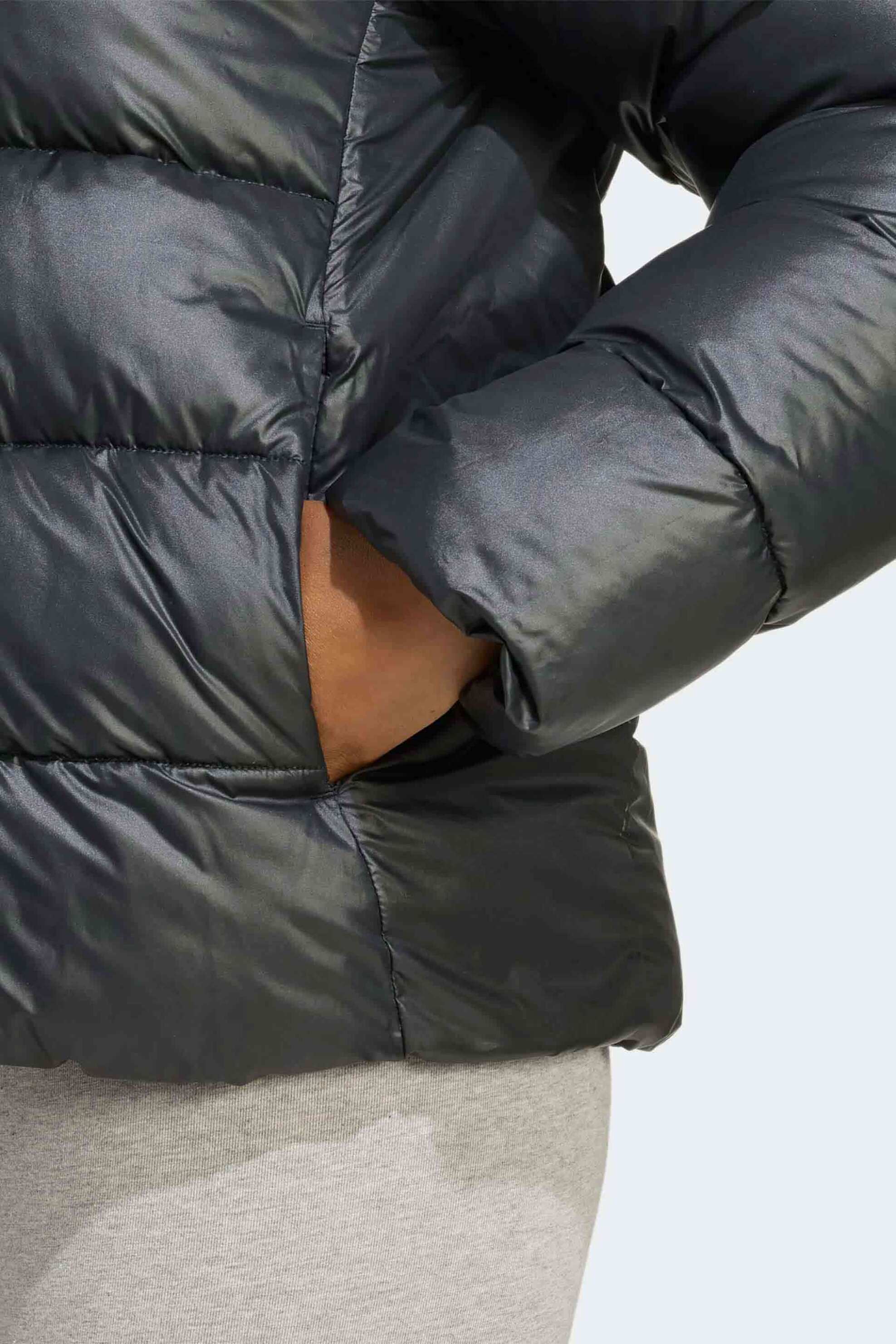 ADIDAS Adidas γυναικείο puffer μπουφάν με καπιτονέ σχέδιο και κουκούλα Regular Fit "Essentials CLIMAWARM" - JV7767 Μαύρο - 4