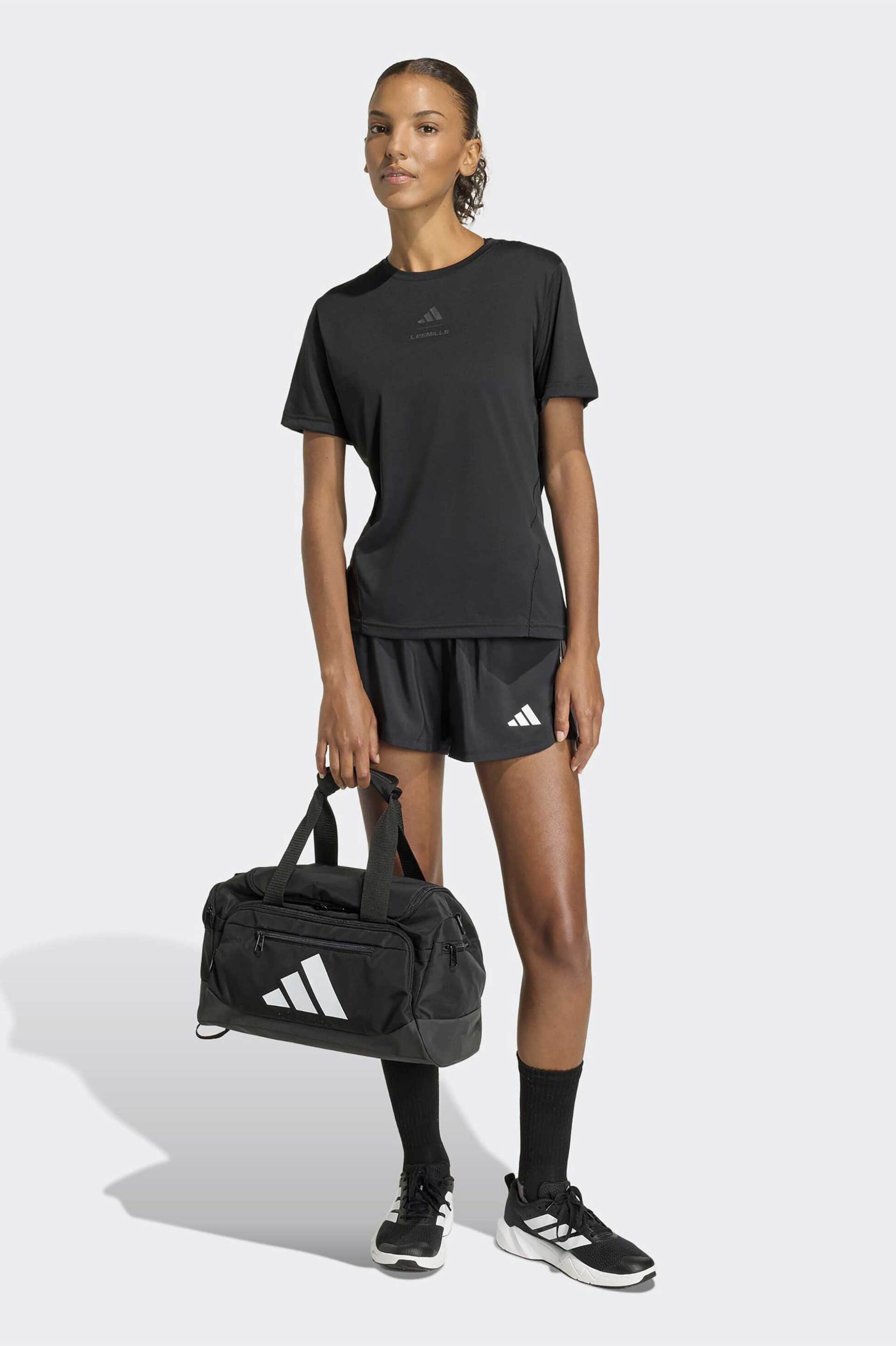 Adidas γυναικείο αθλητικό σορτς Regular Fit "Pacer Workout Woven 2in1" - KD9742 Μαύρο