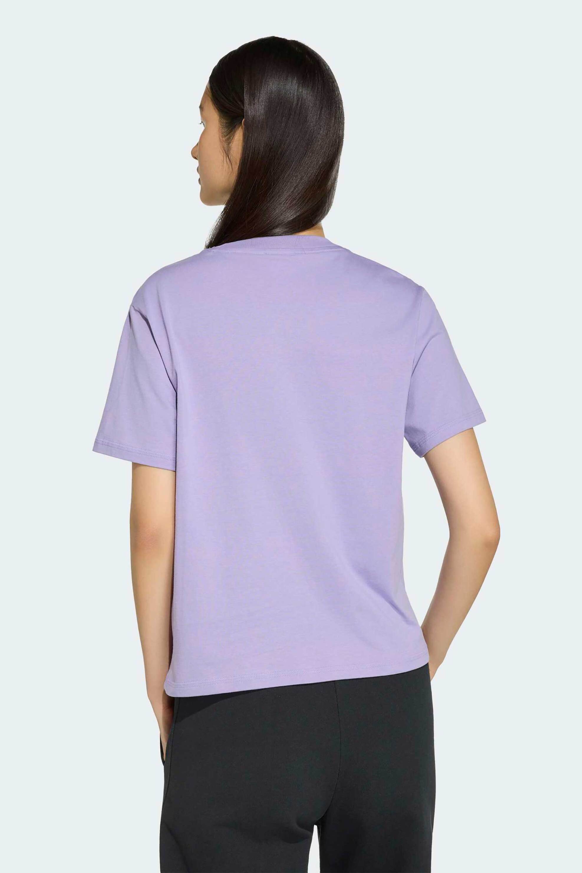 Adidas Γυναικείο T-Shirt Regular Fit Essentials Small Logo - Kf8397 Λιλά