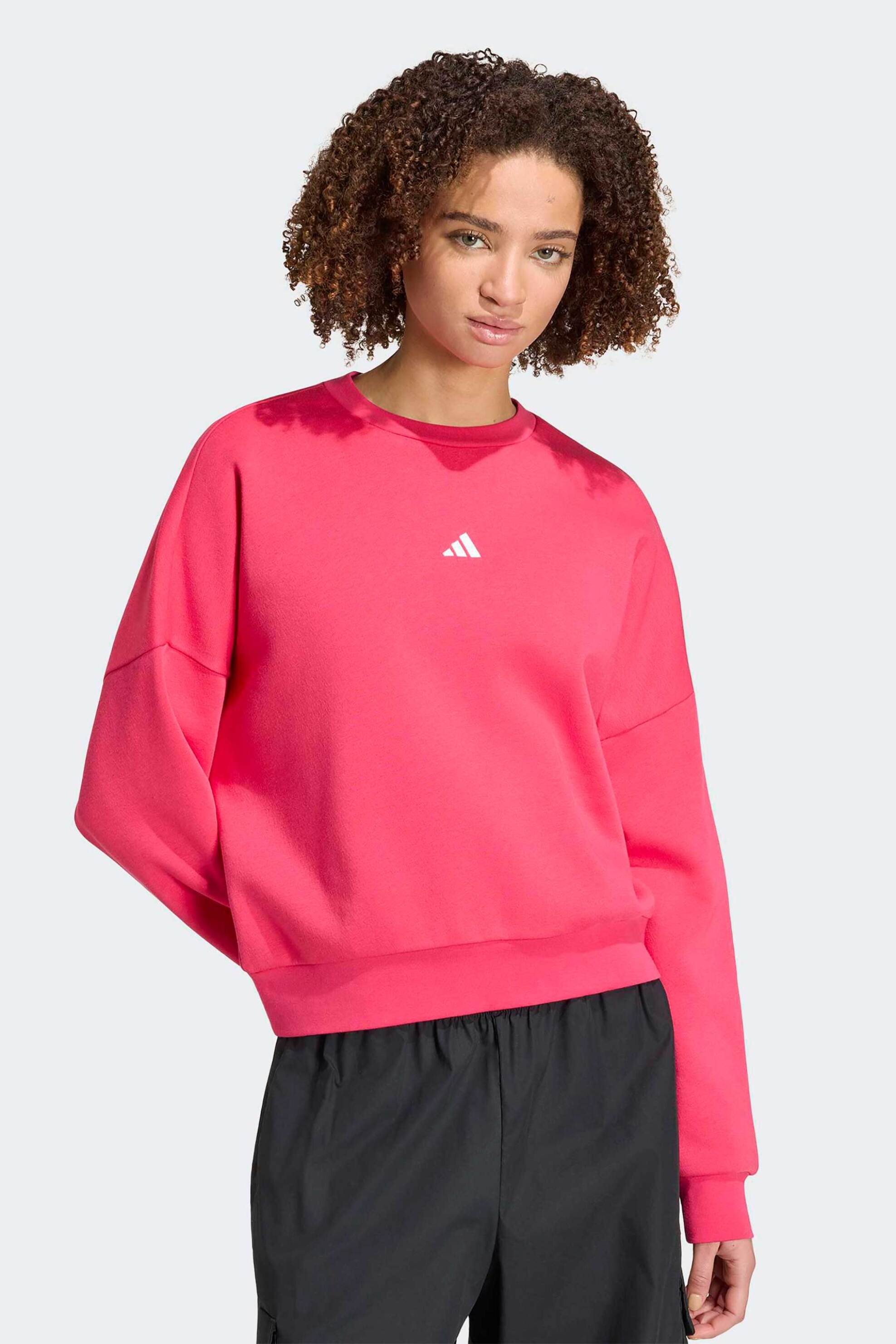 Adidas γυναικεία μπλούζα φούτερ Loose Fit 