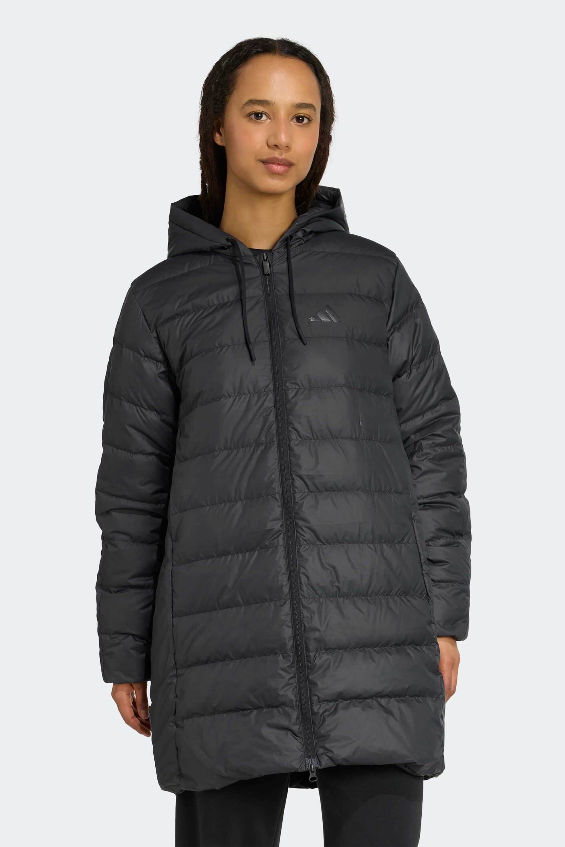 Adidas γυναικείο μακρύ μπουφάν παρκά με κουκούλα Regular Fit 