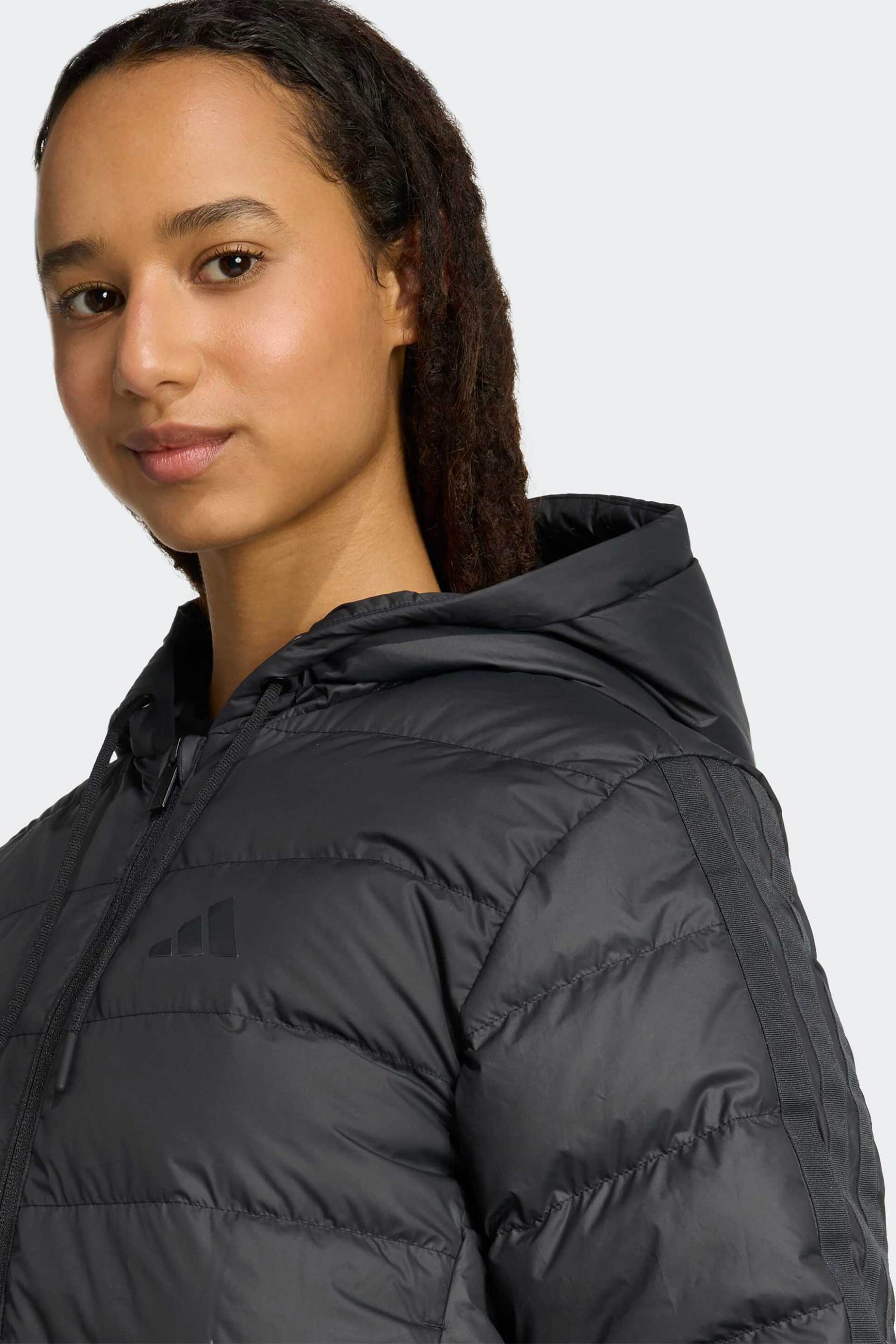Adidas γυναικείο μακρύ μπουφάν παρκά με κουκούλα Regular Fit 