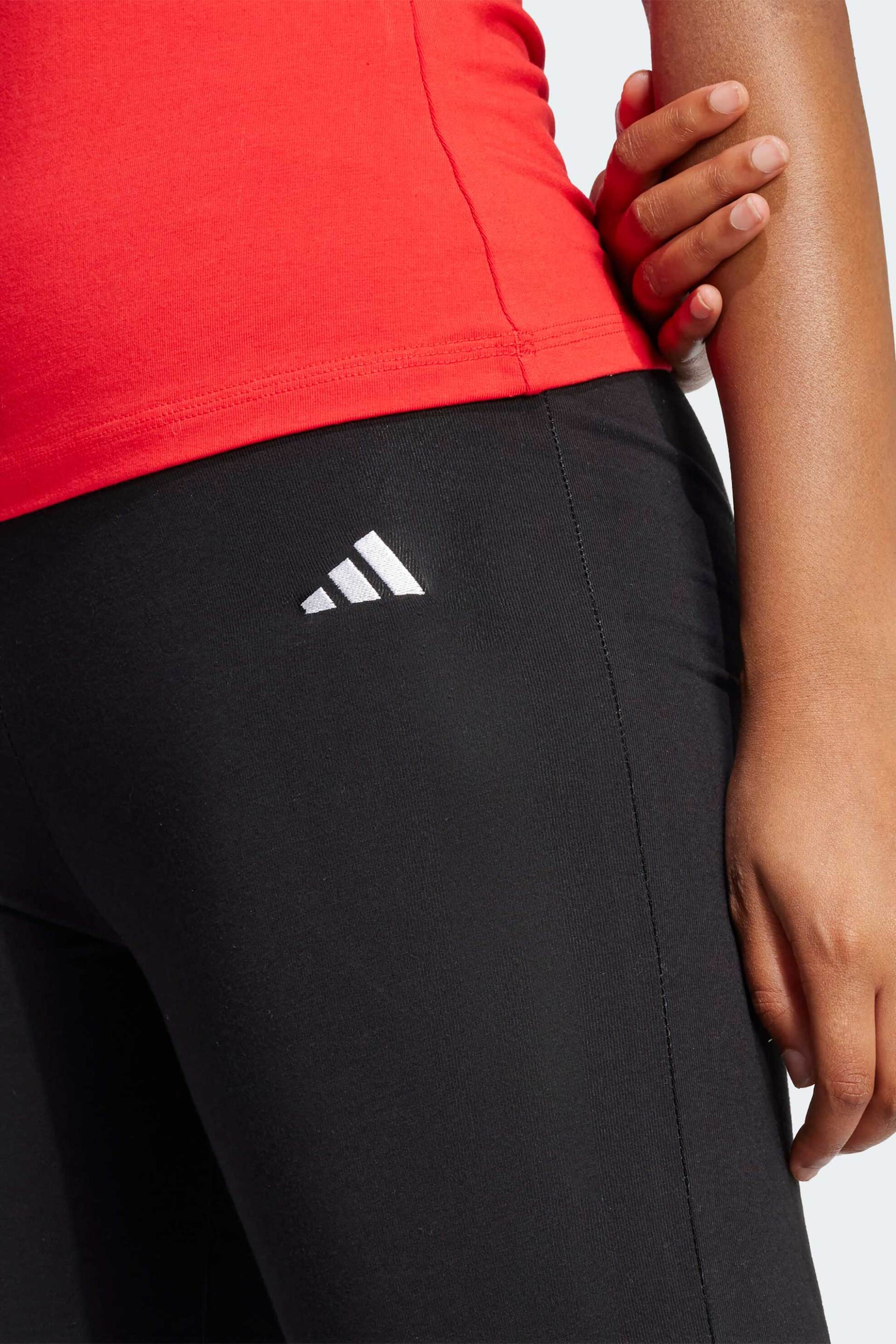 Adidas Γυναικείο Αθλητικό Κολάν Slim Fit Essentials Small Logo Flared - Jd9961 Μαύρο