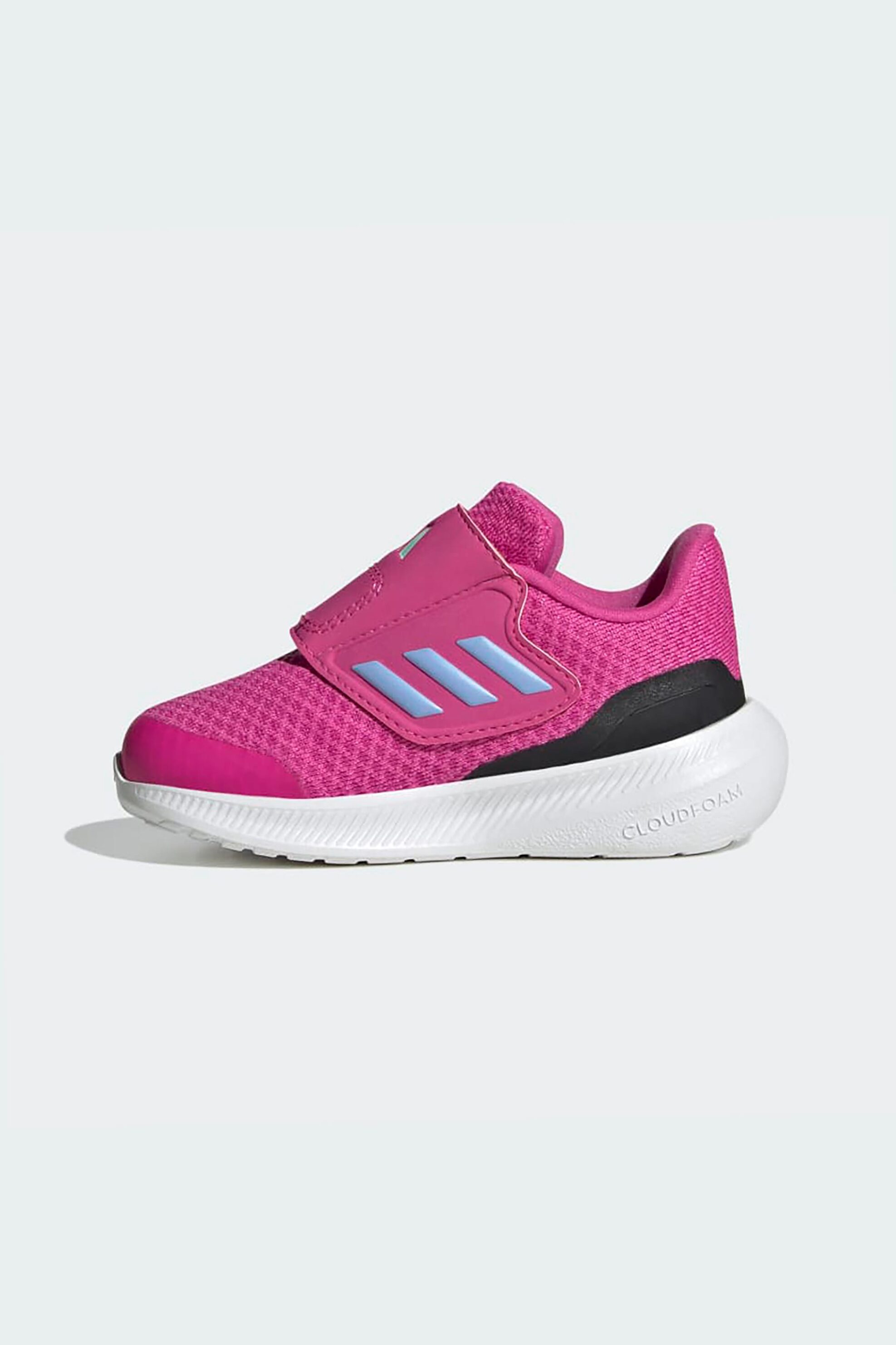 Adidas βρεφικά αθλητικά παπούτσια running μονόχρωμα με ανάγλυφες ρίγες "Runfalcon 3.0" - HP5860 Φούξια φωτογραφία